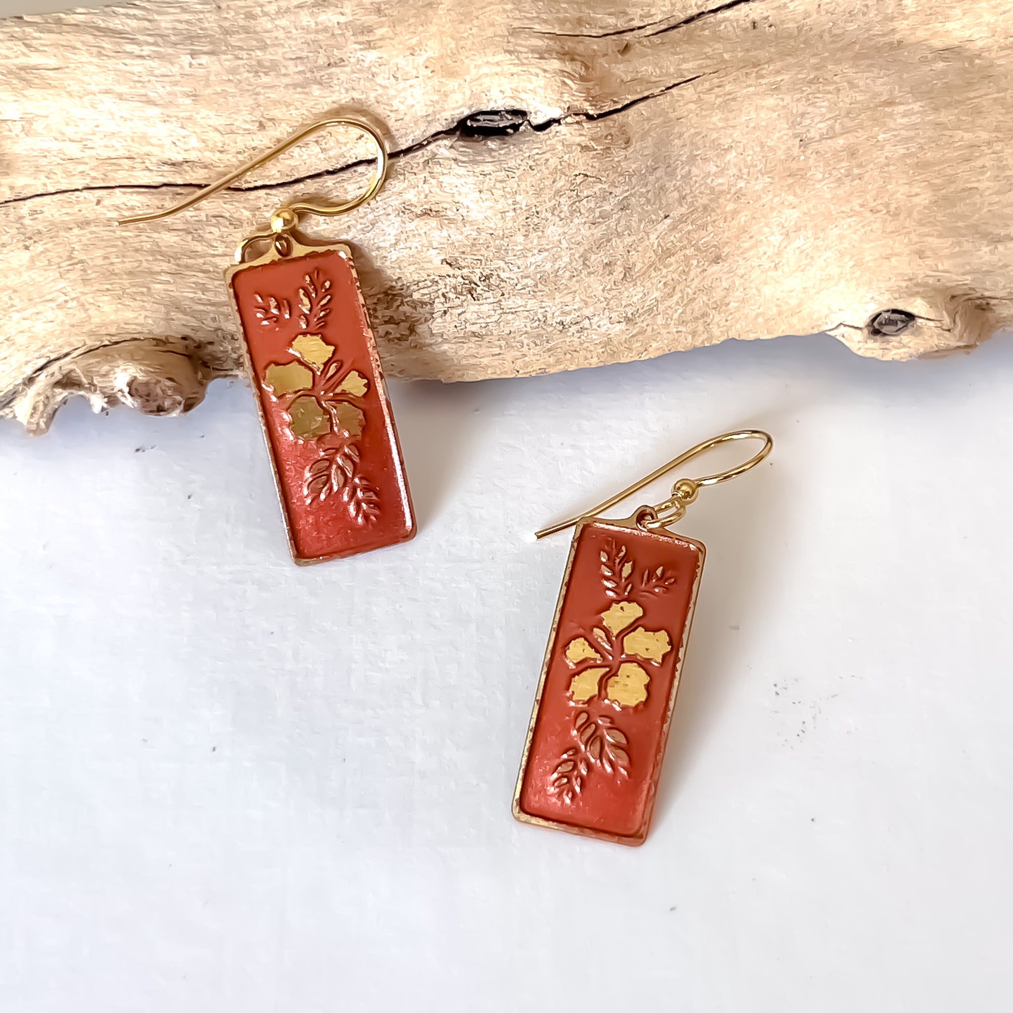 Hibiscus Holiday Earrings