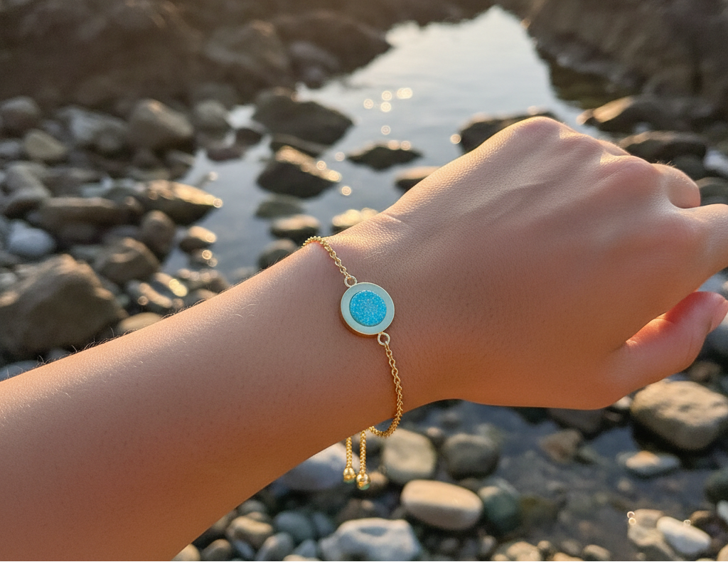 Druzy Stone Circle Bracelet