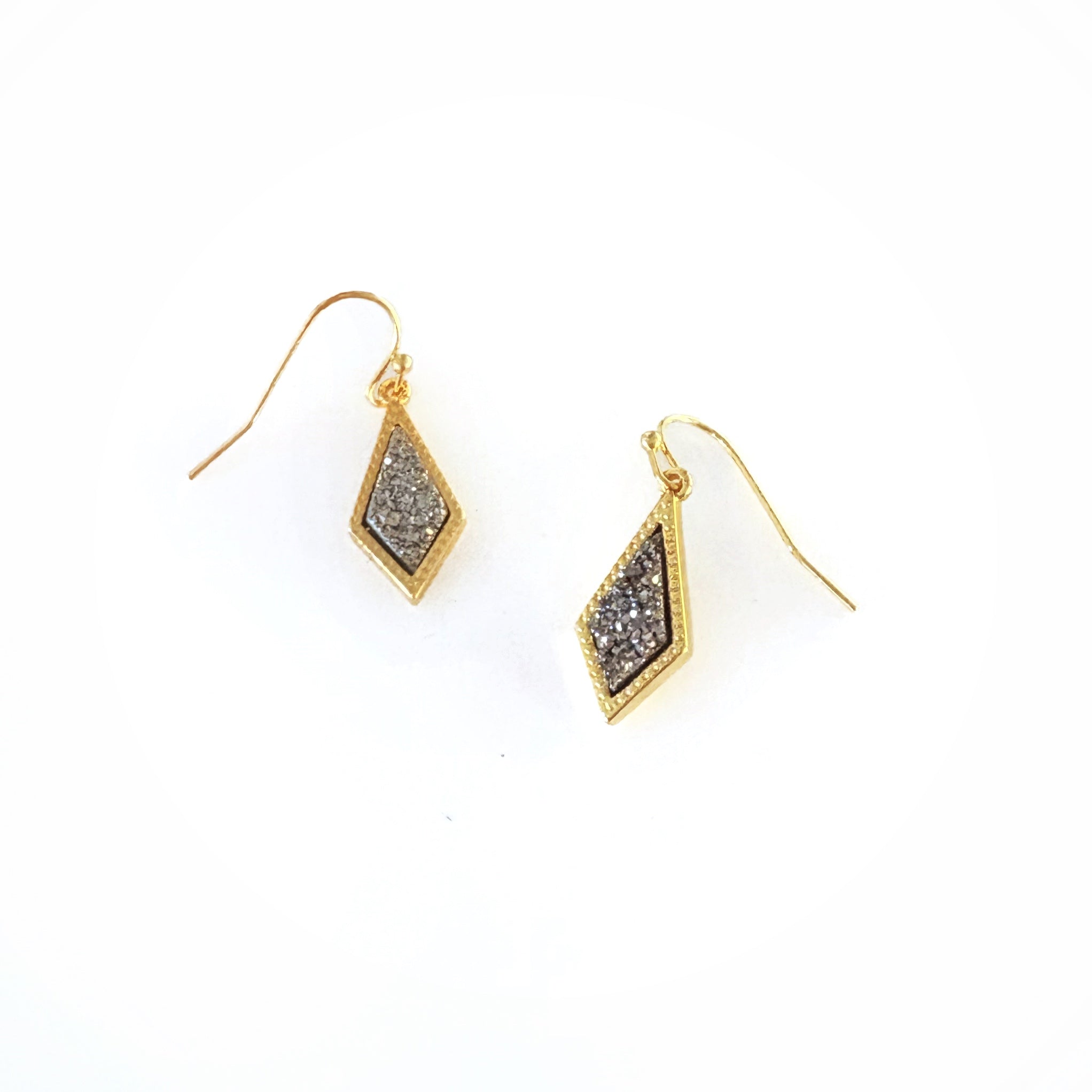 Druzy Stone Sail Earrings