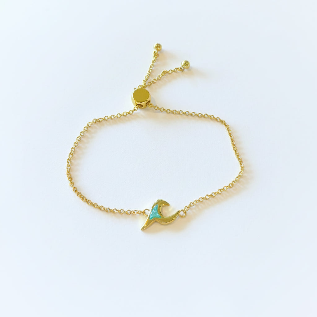 Druzy Stone Wave Bracelet