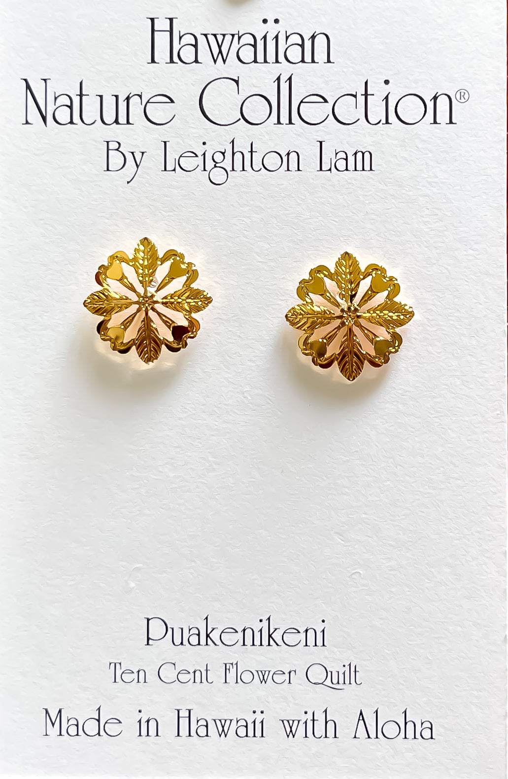Puakenikeni Flower Earrings