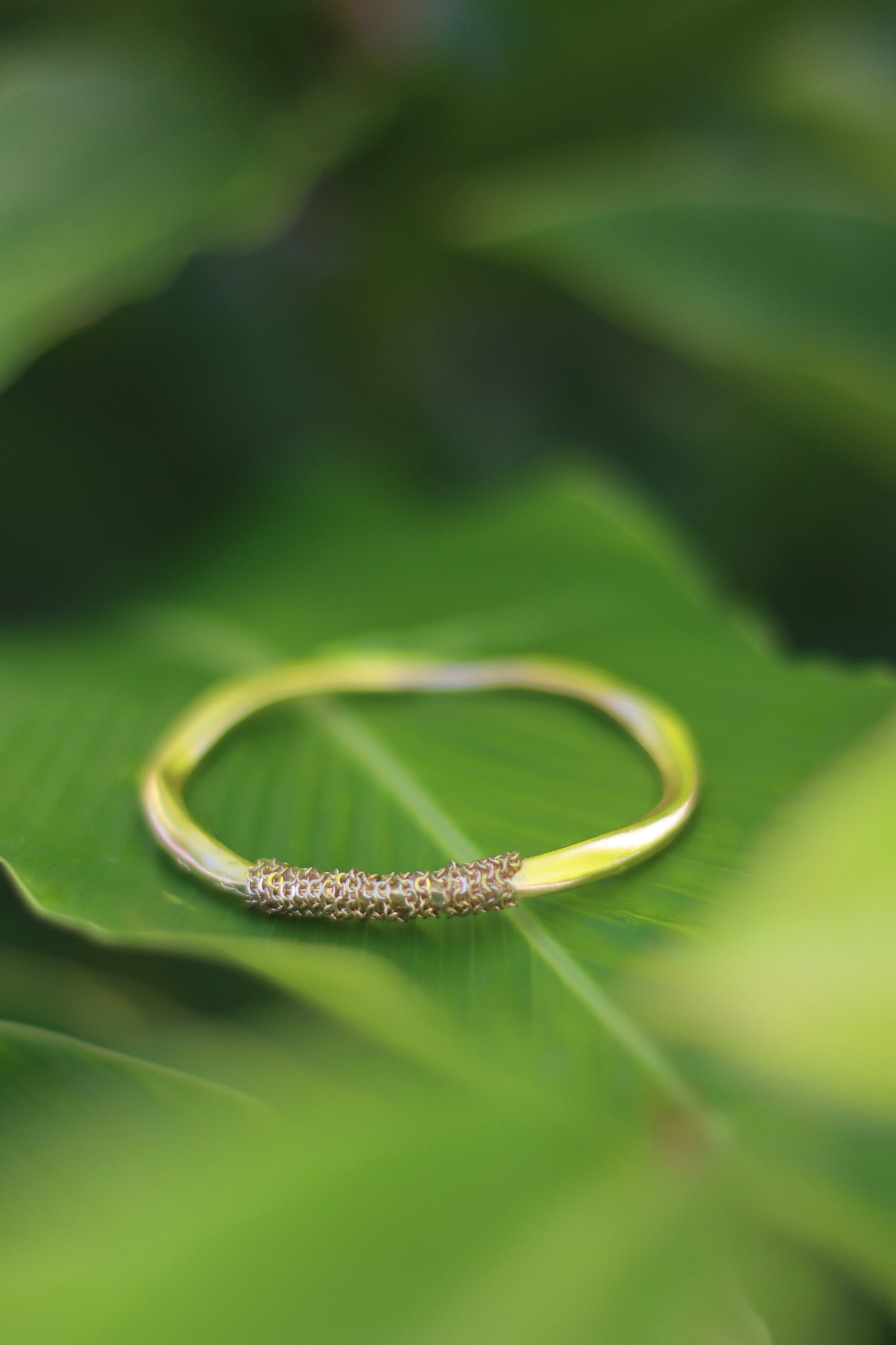 Ocean Currents Gold Bangle