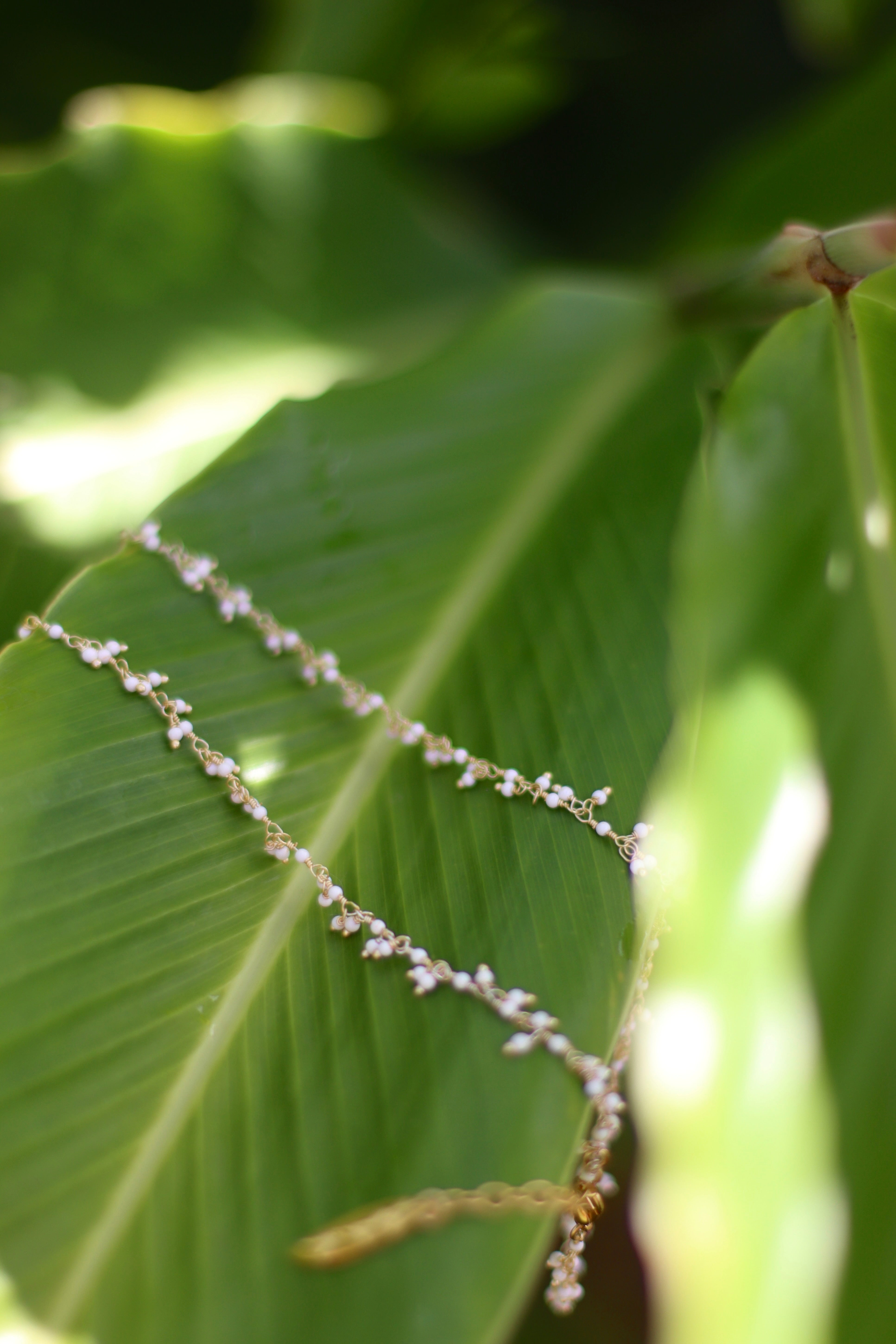 Coral Weave Necklace White