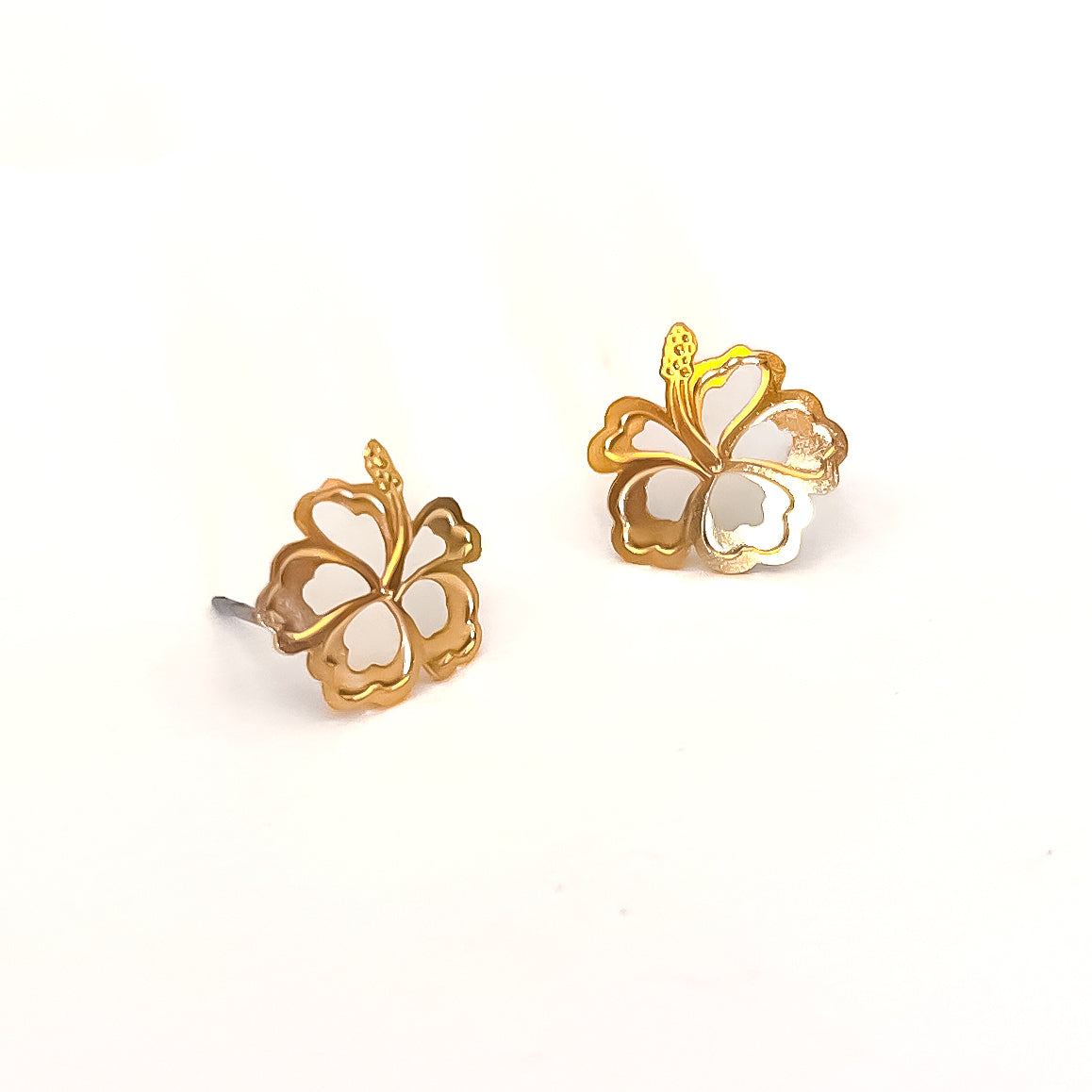 Hibiscus Dainty Earrings