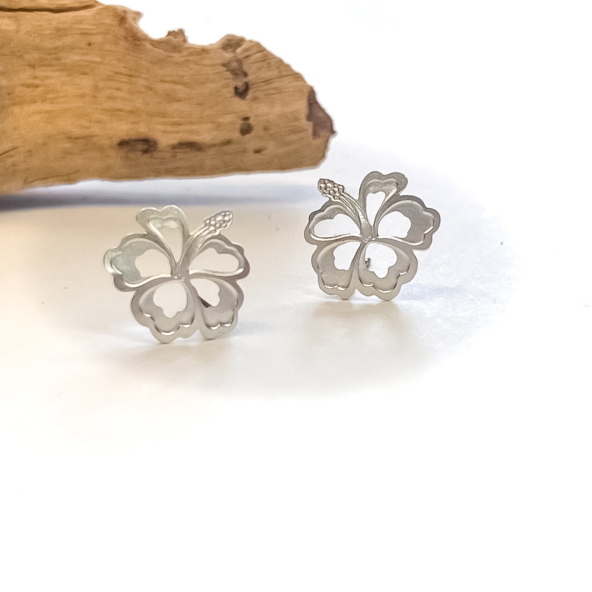 Hibiscus Dainty Earrings