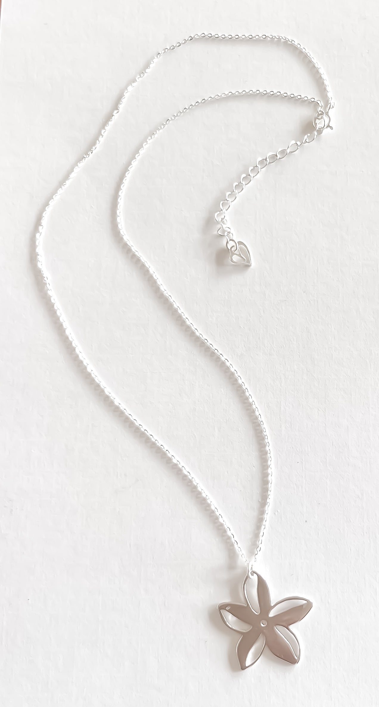 Plumeria Sterling Silver Necklace