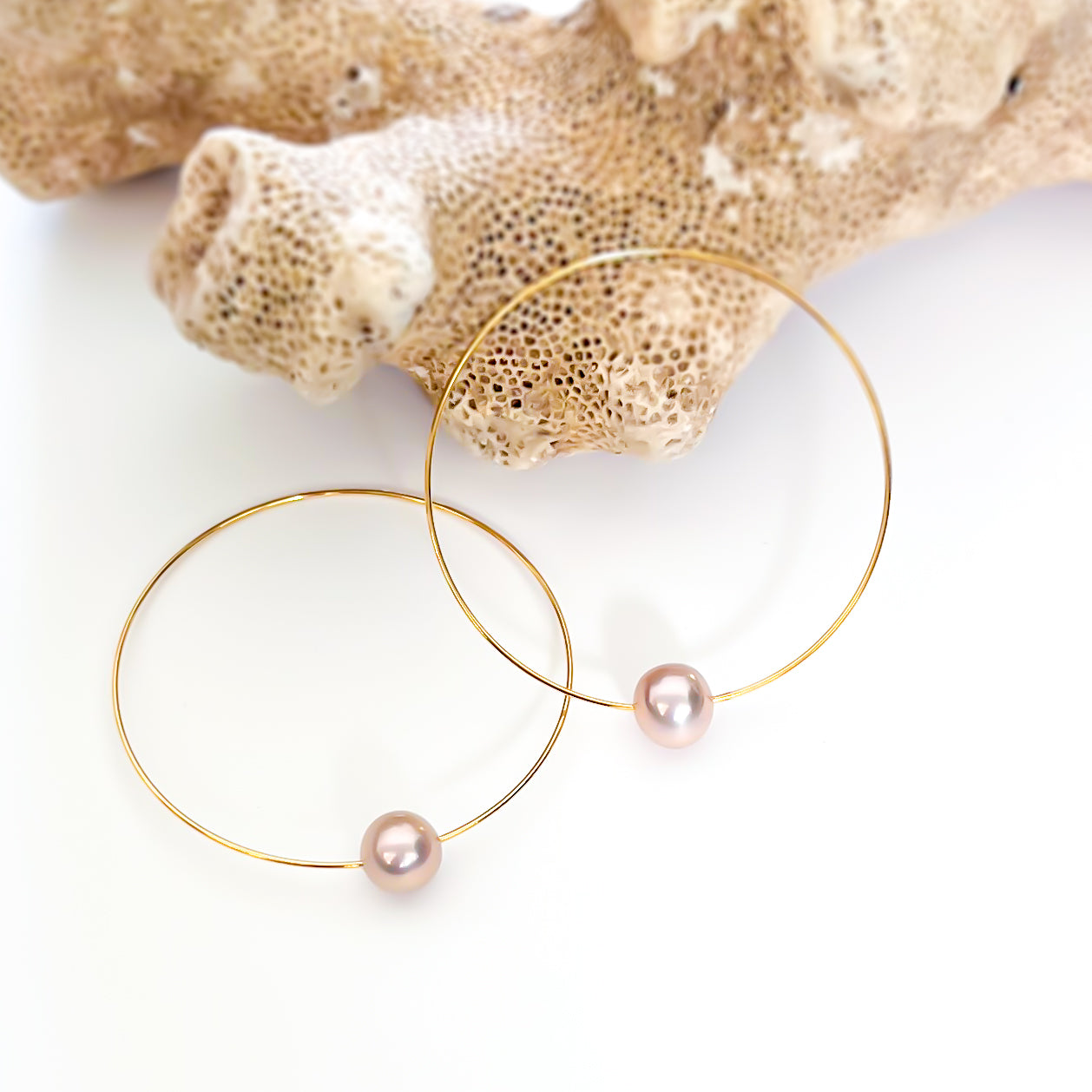 Gold Hula Hoop Earrings