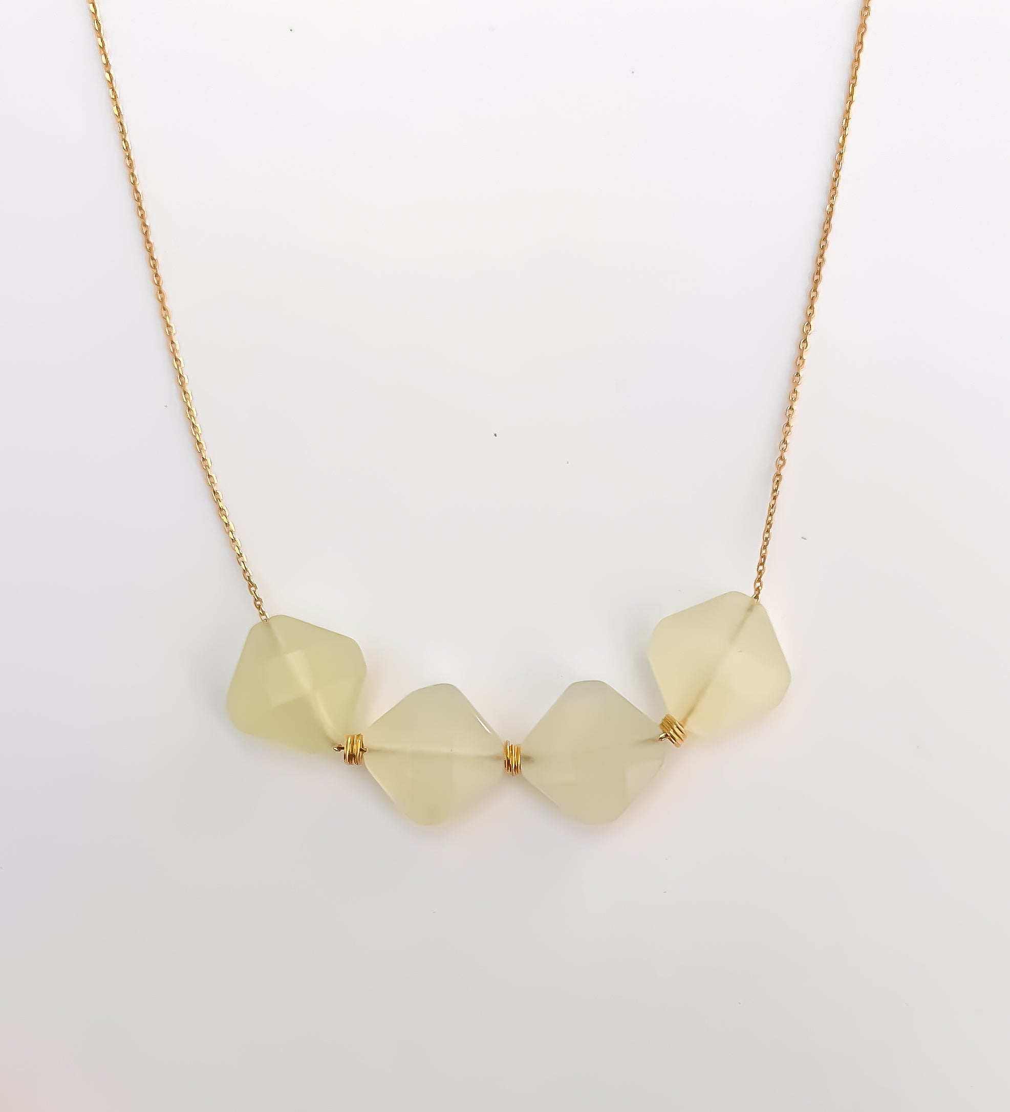 Lei 'Ohana Necklace - Lemon Jade