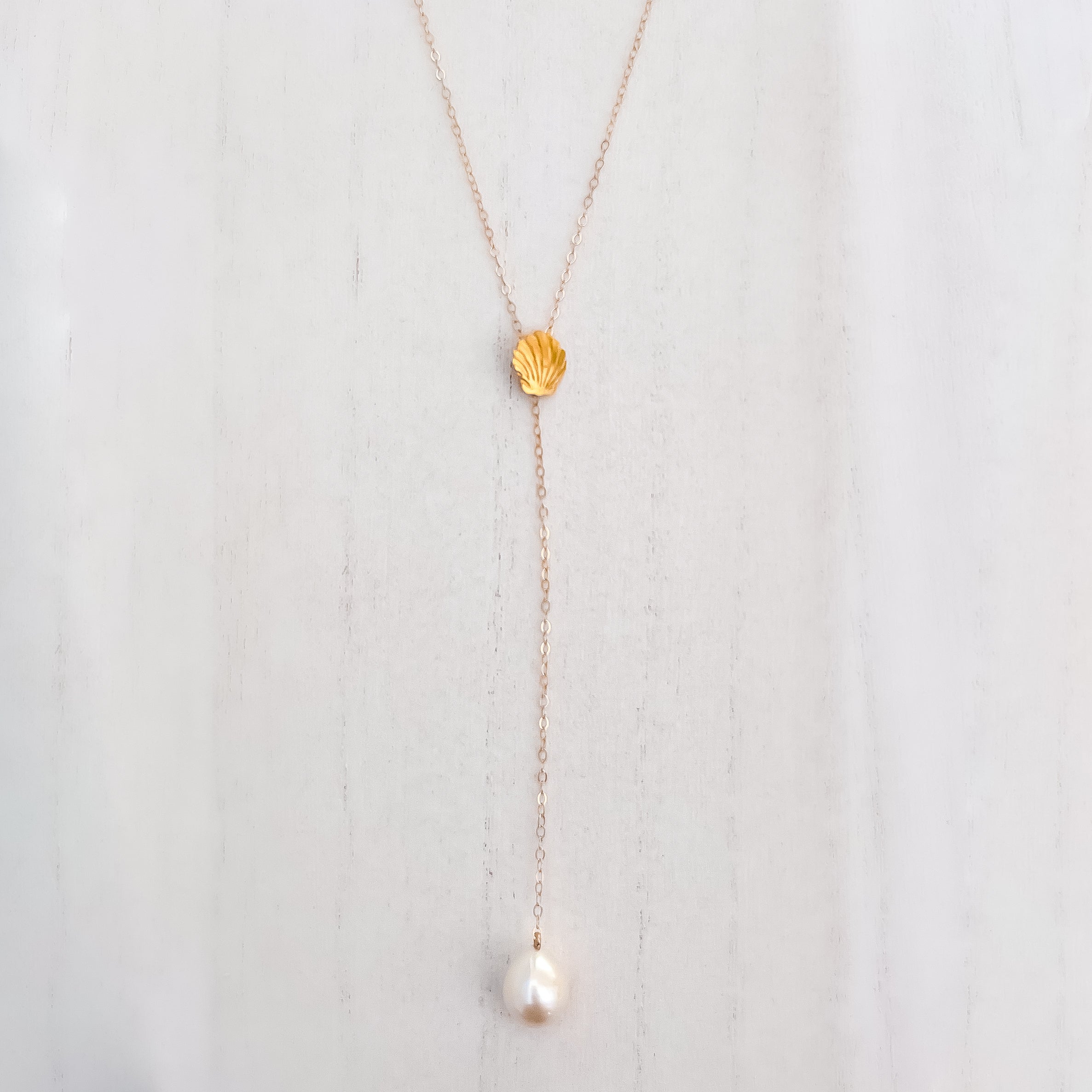 Freshwater Pearl Lariat Necklace