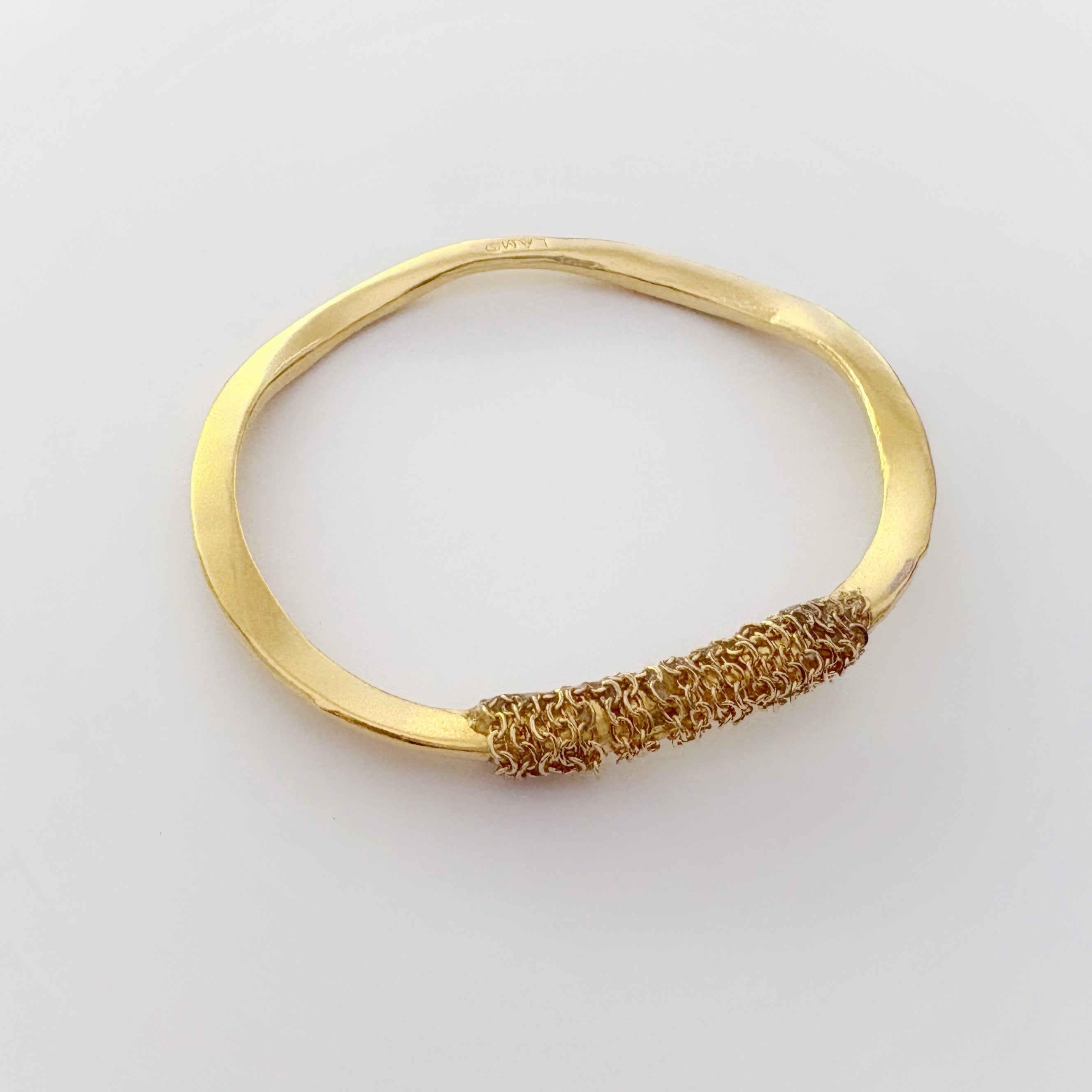 Ocean Currents Gold Bangle