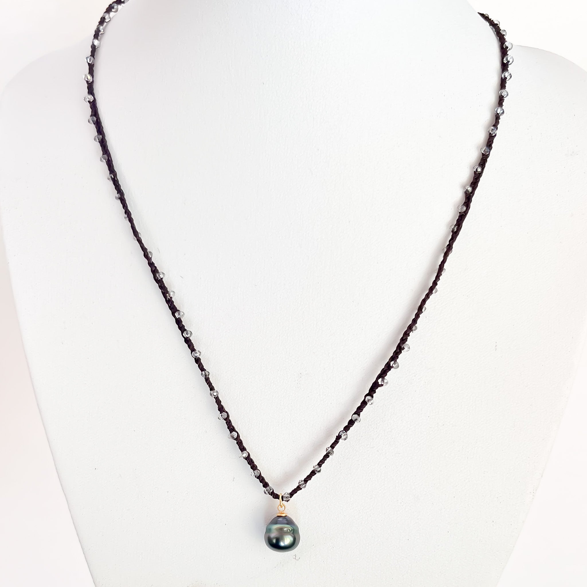 Tahitian Pearl Crochet Necklace