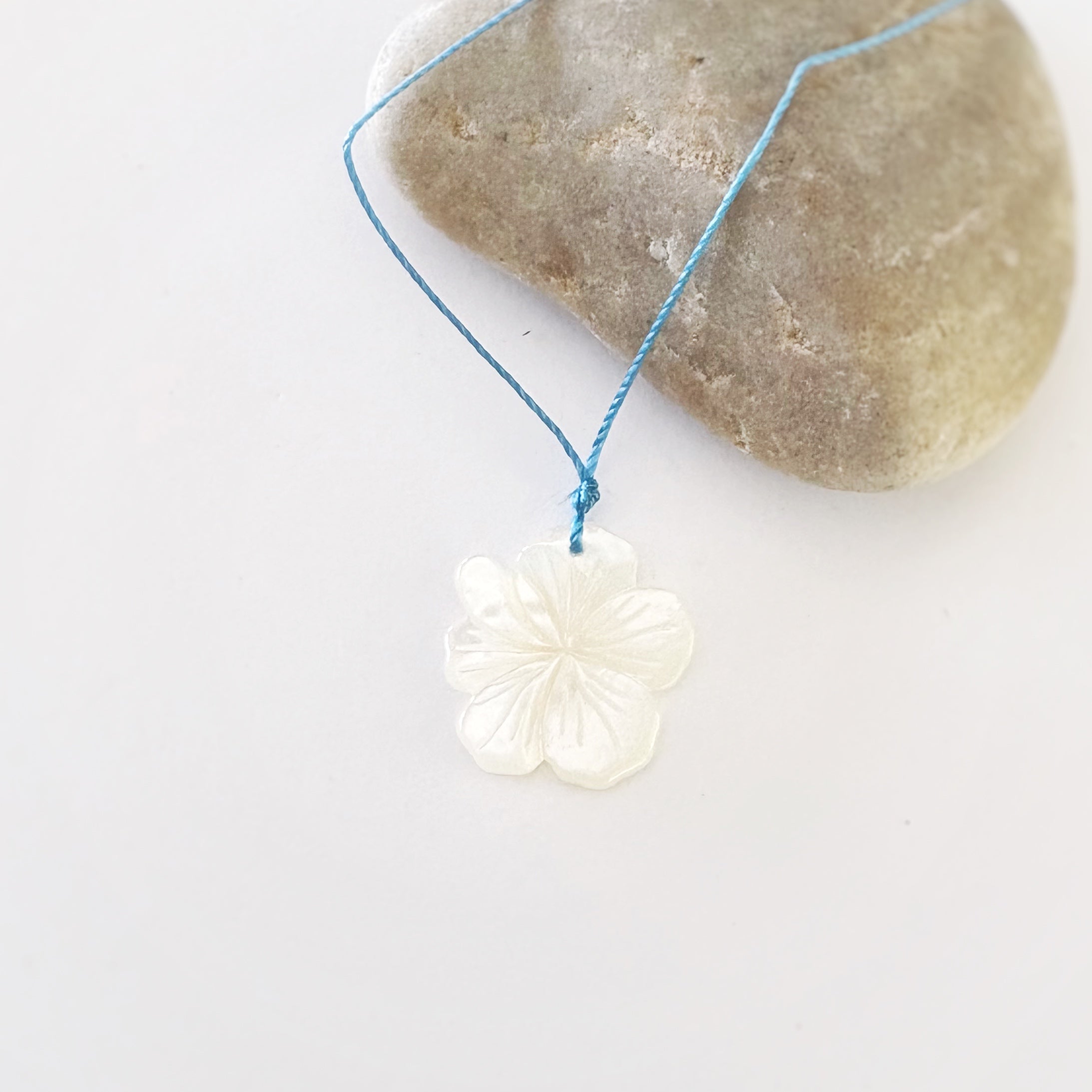 Carved Hibiscus Necklace