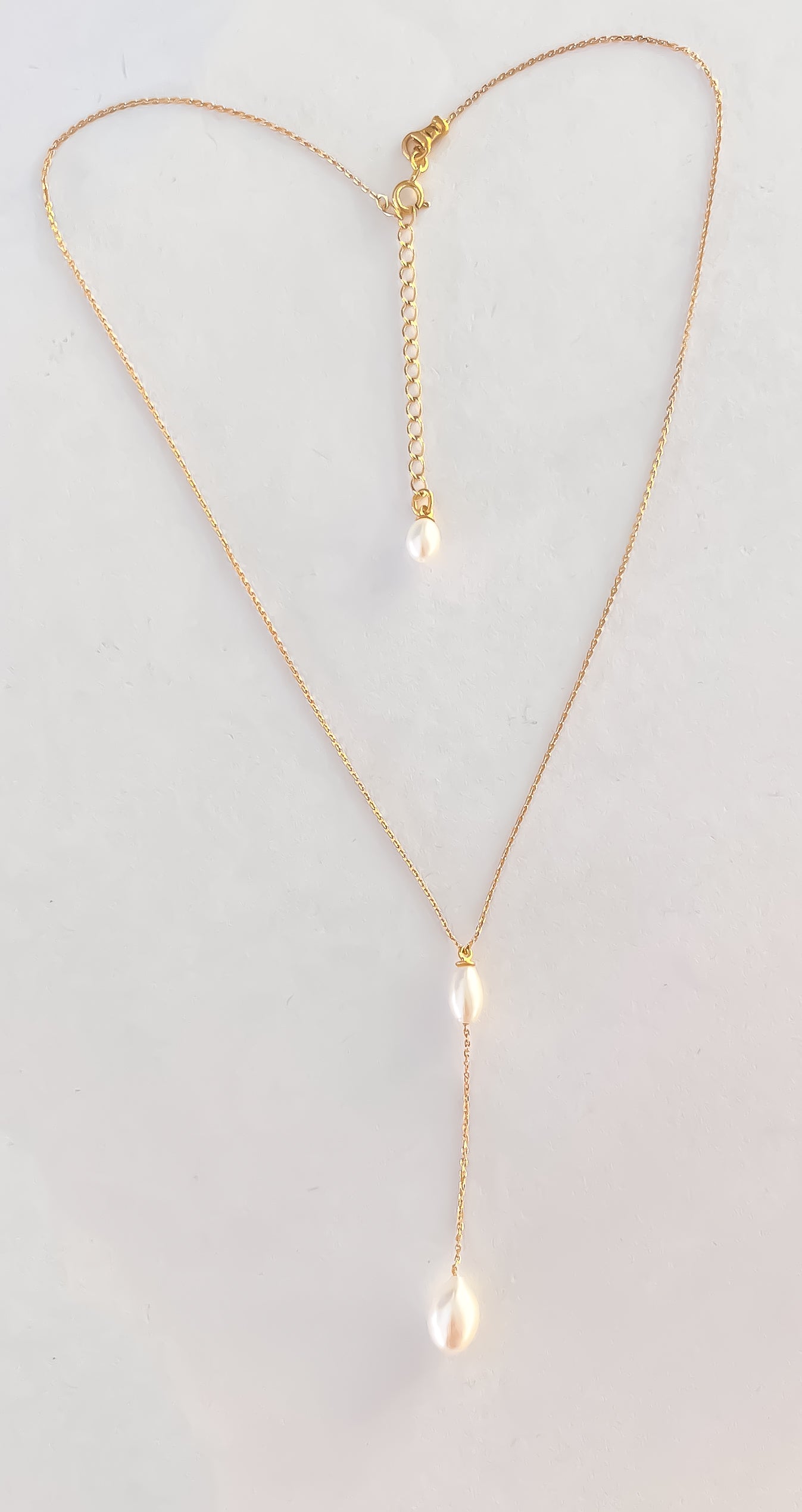 Teardrop Lariat Necklace