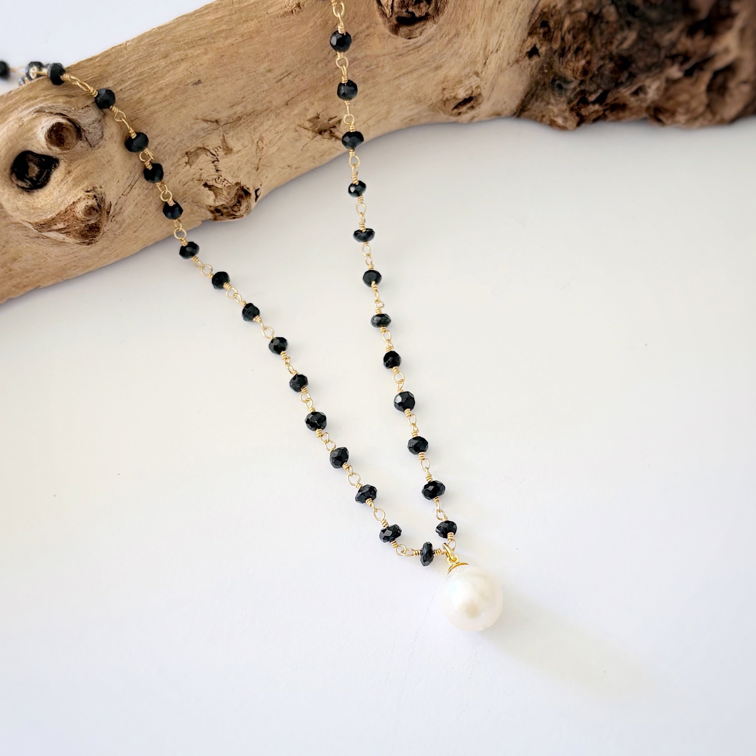 Spinel & Freshwater Pearl Necklace