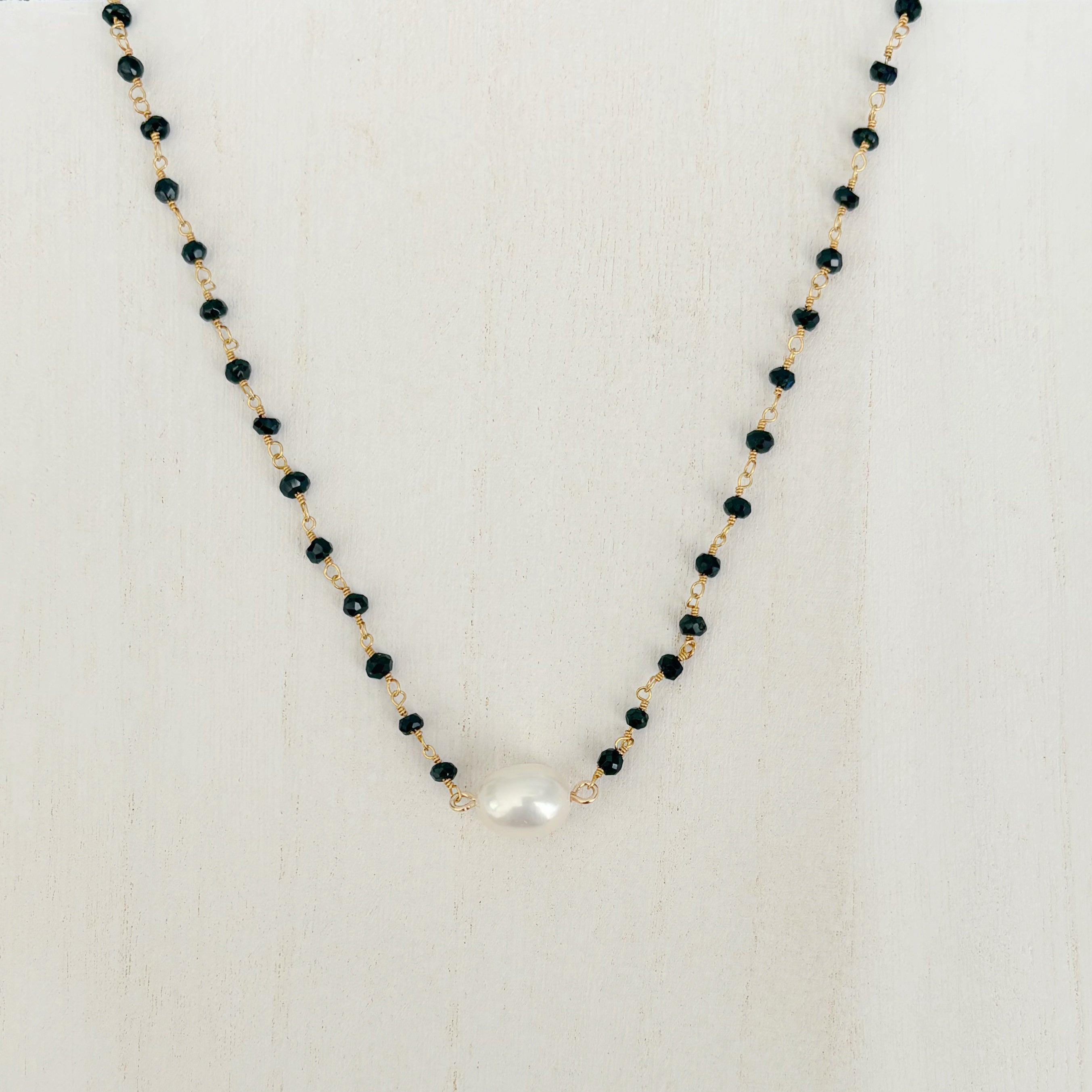 Spinel & Freshwater Pearl Necklace