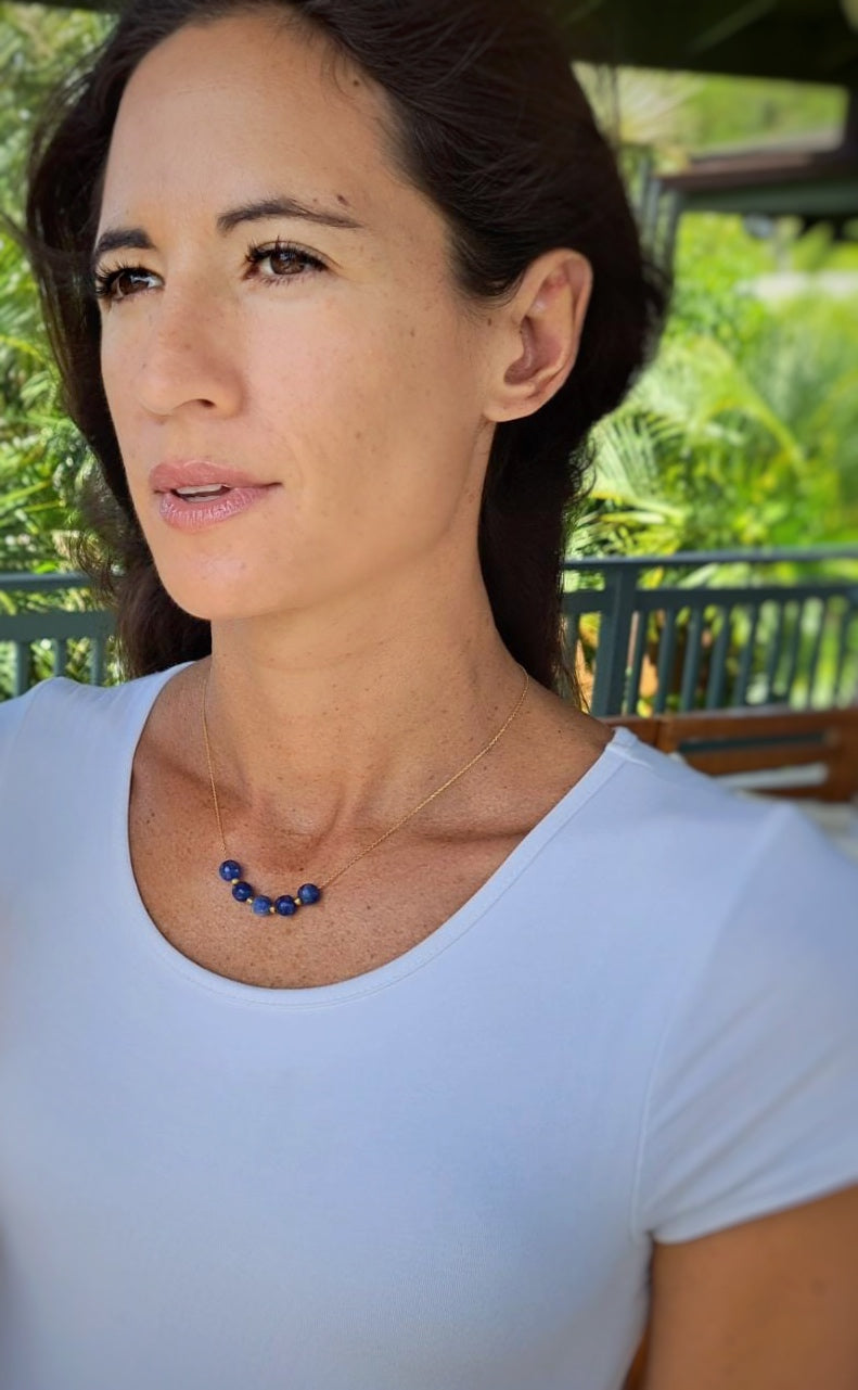 Lei 'Ohana Necklace - Blue Lapis