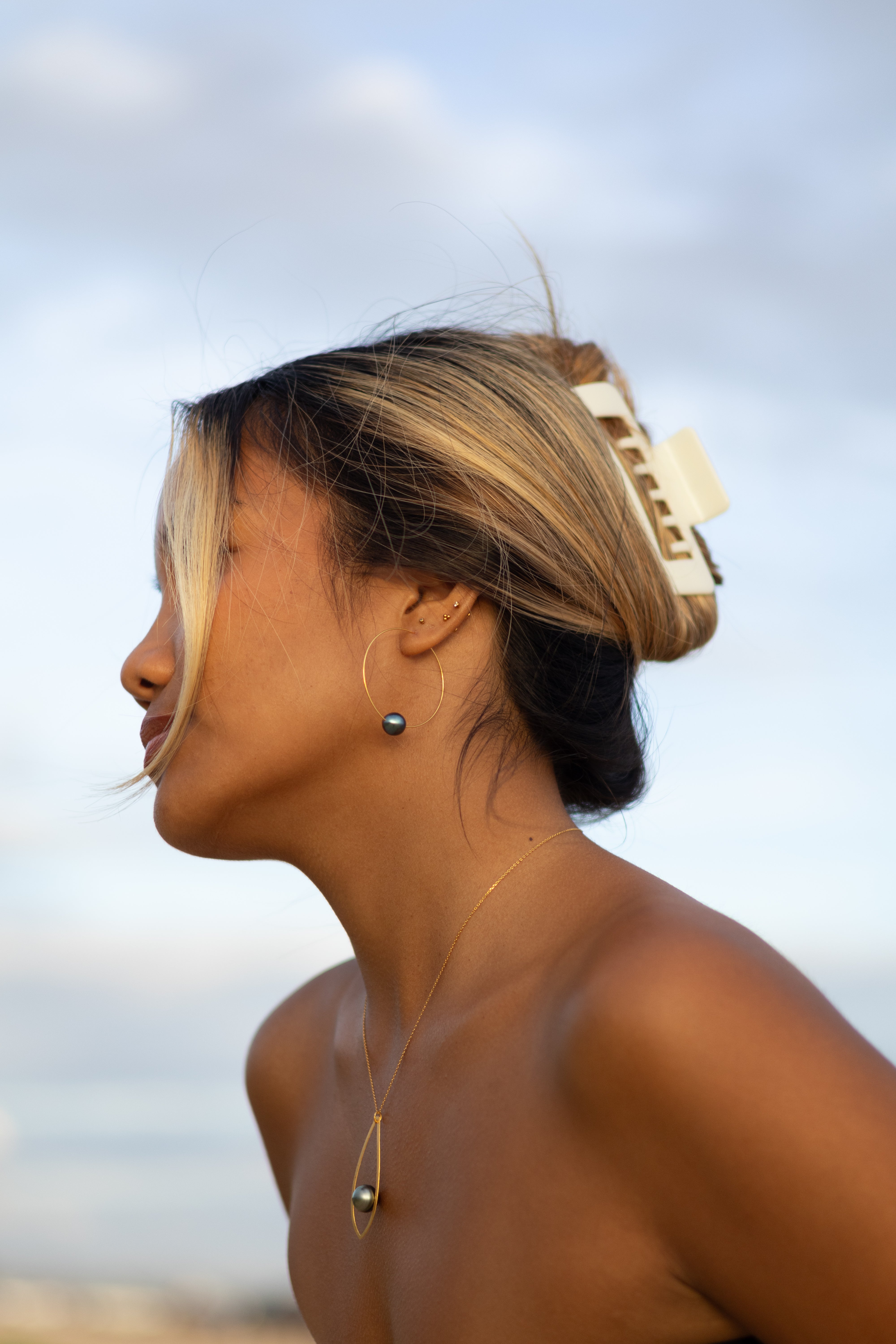 Tahitian Pearl Surf Necklace
