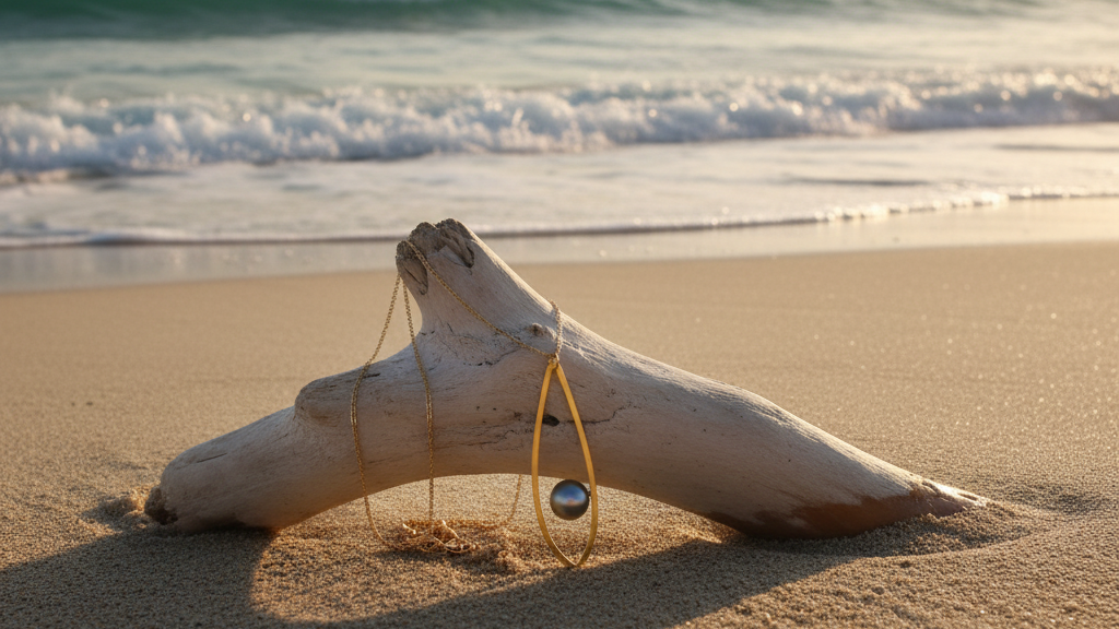 Tahitian Pearl Surf Necklace