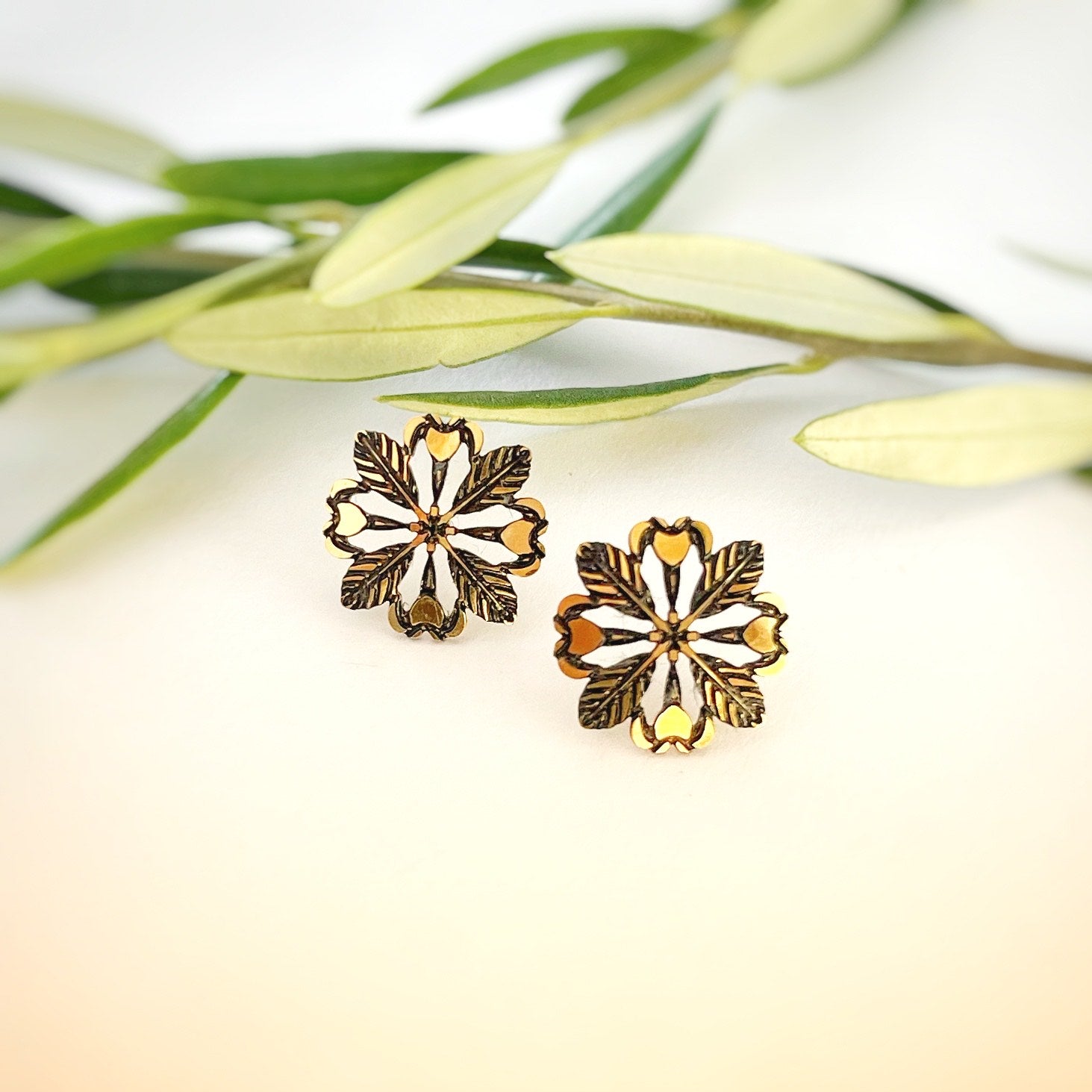 Puakenikeni Flower Earrings