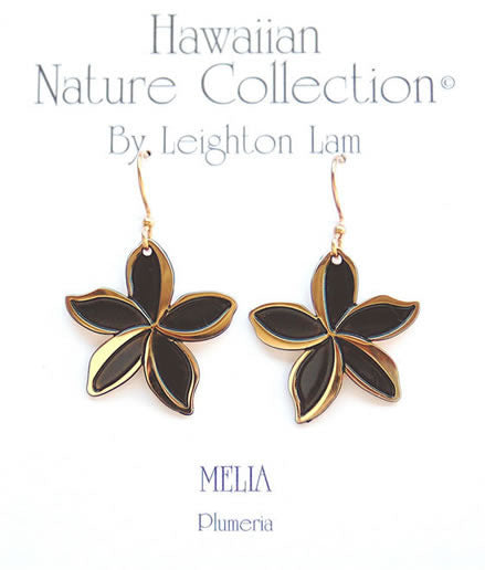 New Plumeria Large Earrings
