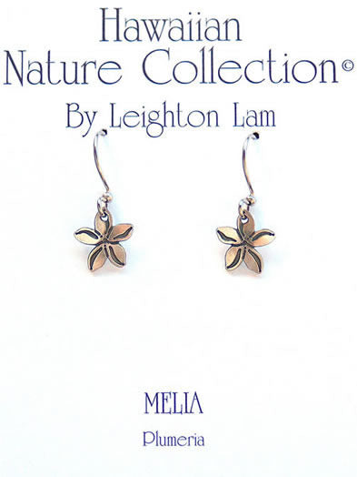 Tiny Plumeria Earrings