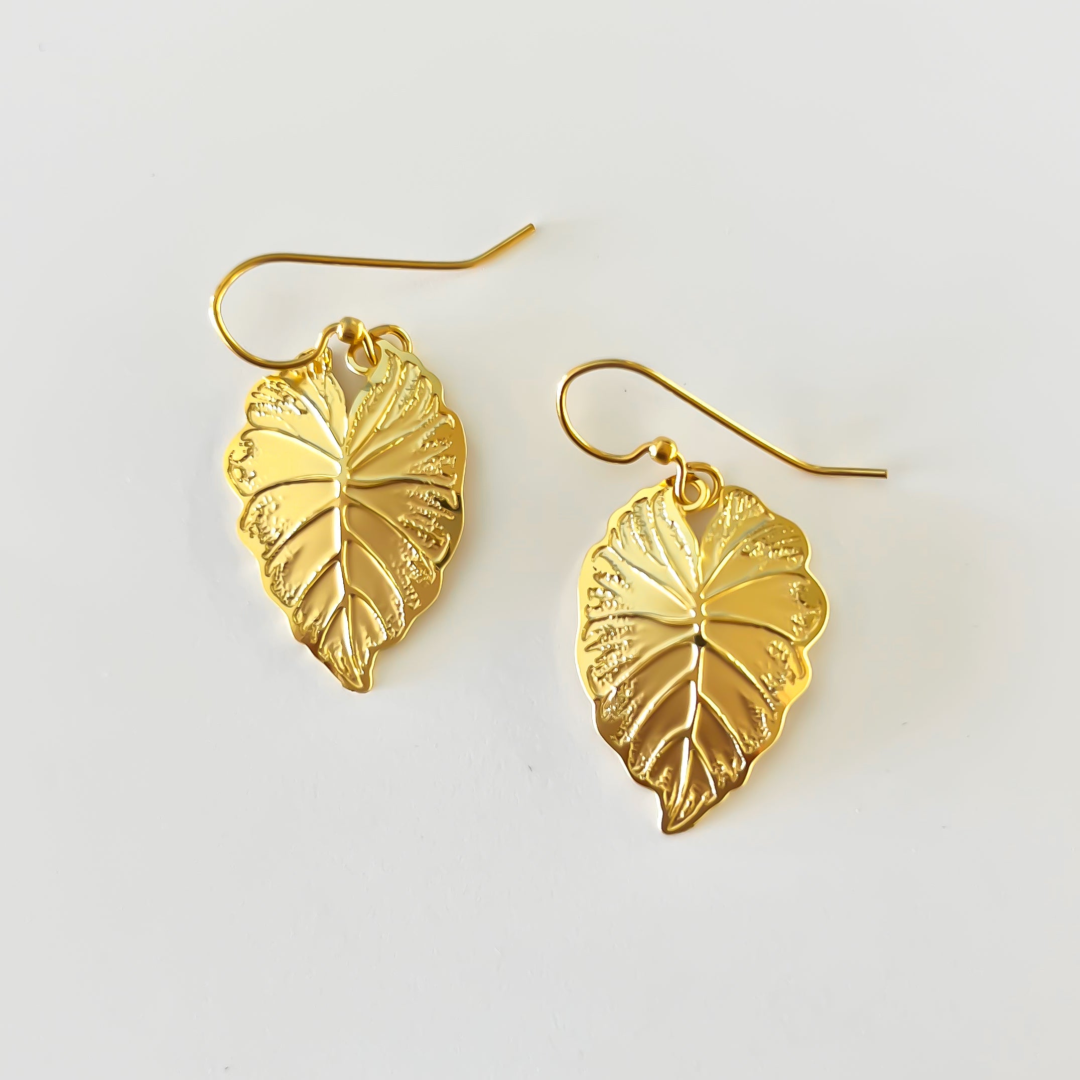 Kalo Taro Leaf Earrings