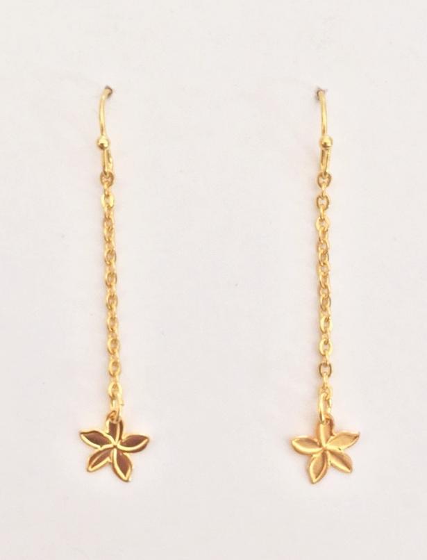 Plumeria Dangle Earring