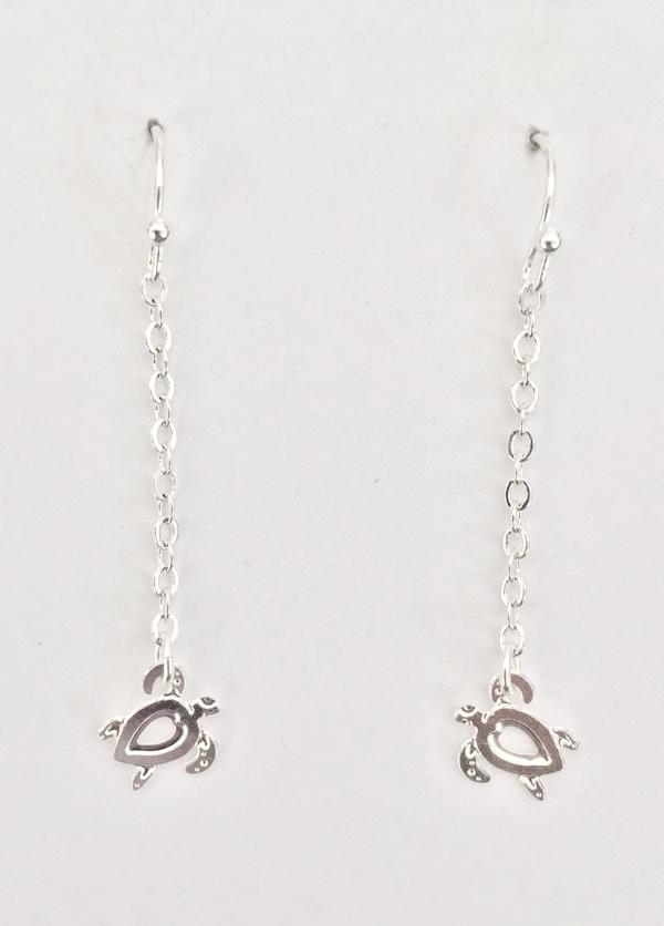 Tiny Honu Dangle Earrings