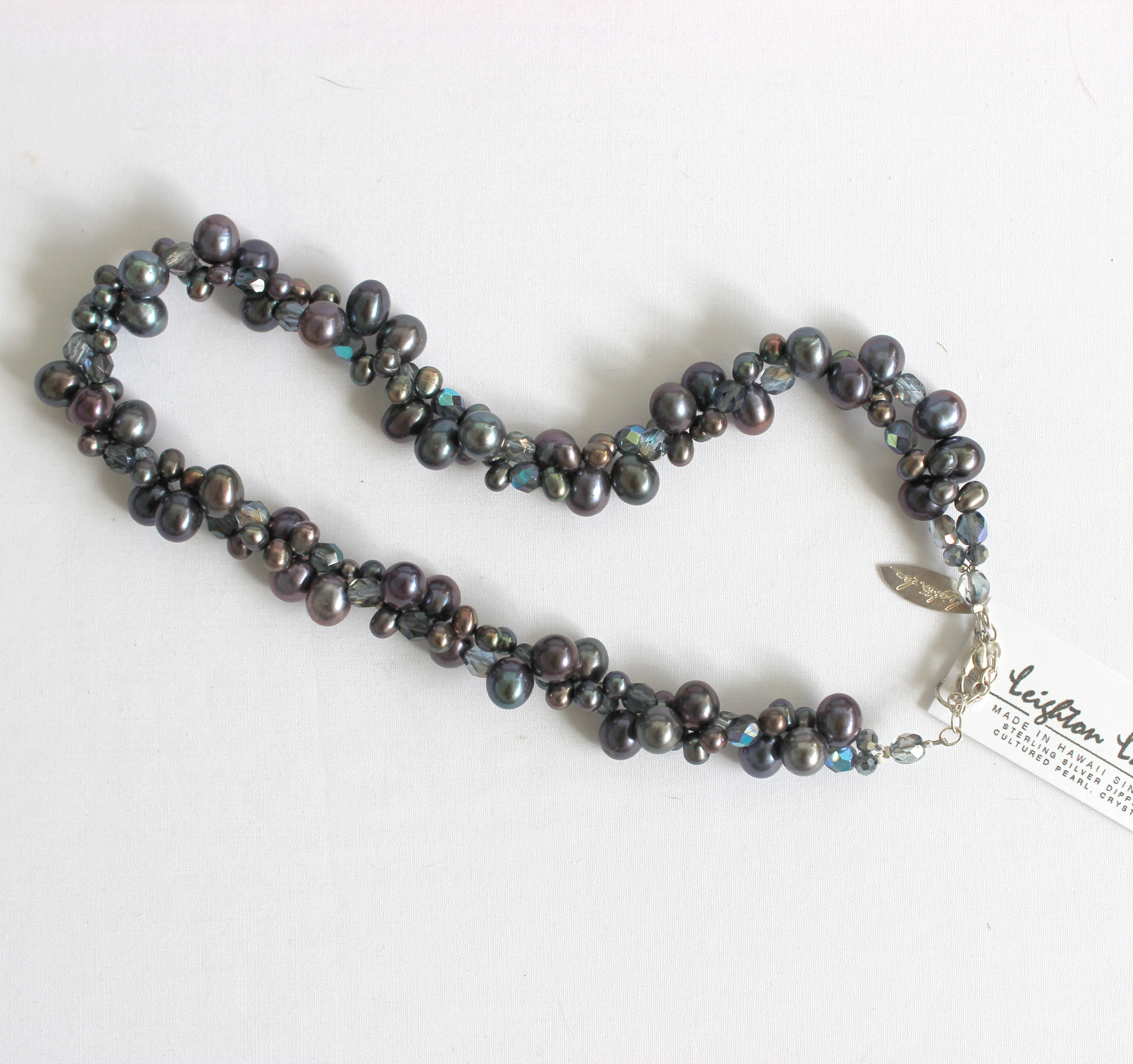 2-strand Freshwater Pearl Necklace - Blue
