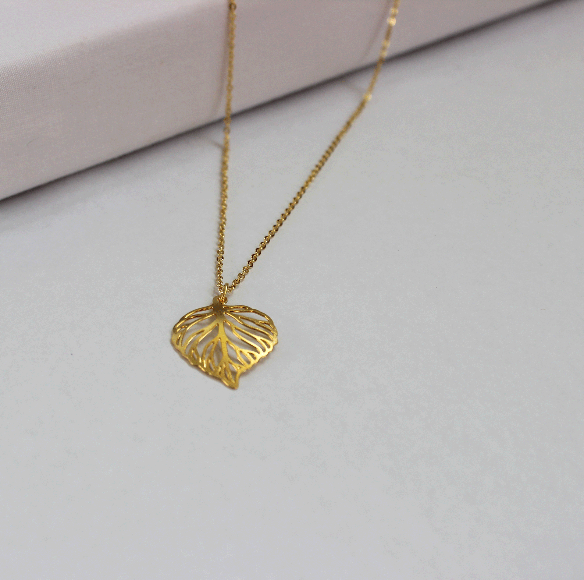 Aspen Leaf Necklace - Silver Necklace | Leighton Lam