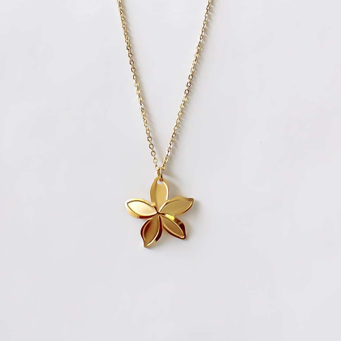 Plumeria Flower Necklace