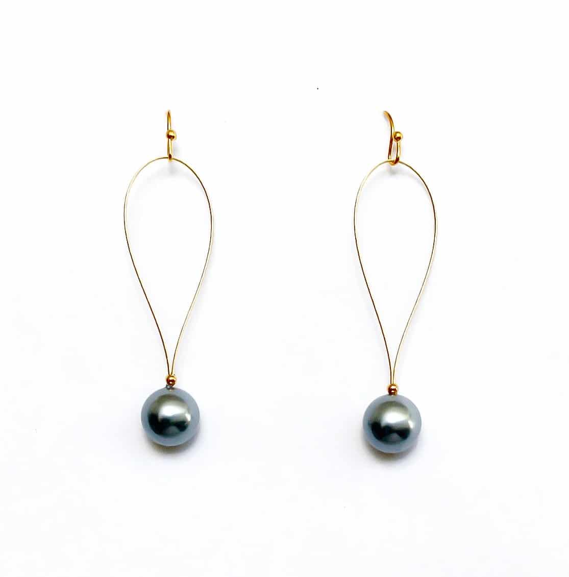 Hawaiian Pearl, Island jewelry, Hawaiian Pearl jewelry, Hawaiian Pearl Drop earrings, Hawaii pearl earrings, Handmade in Hawaii , Pearl dangle earrings
