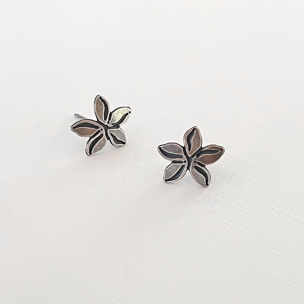 Tiny Plumeria Earrings