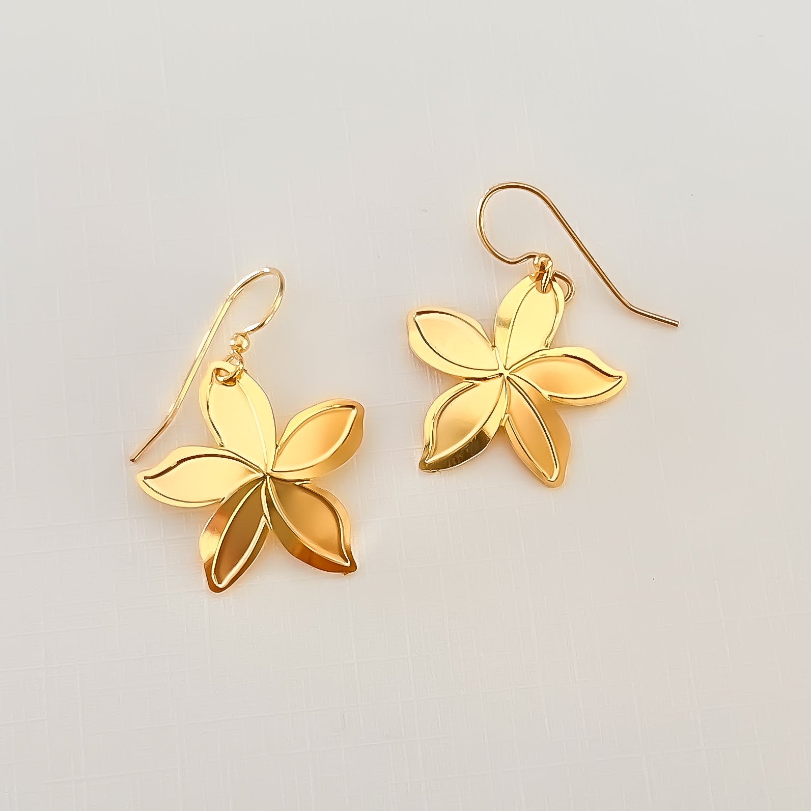 New Plumeria Large Earrings