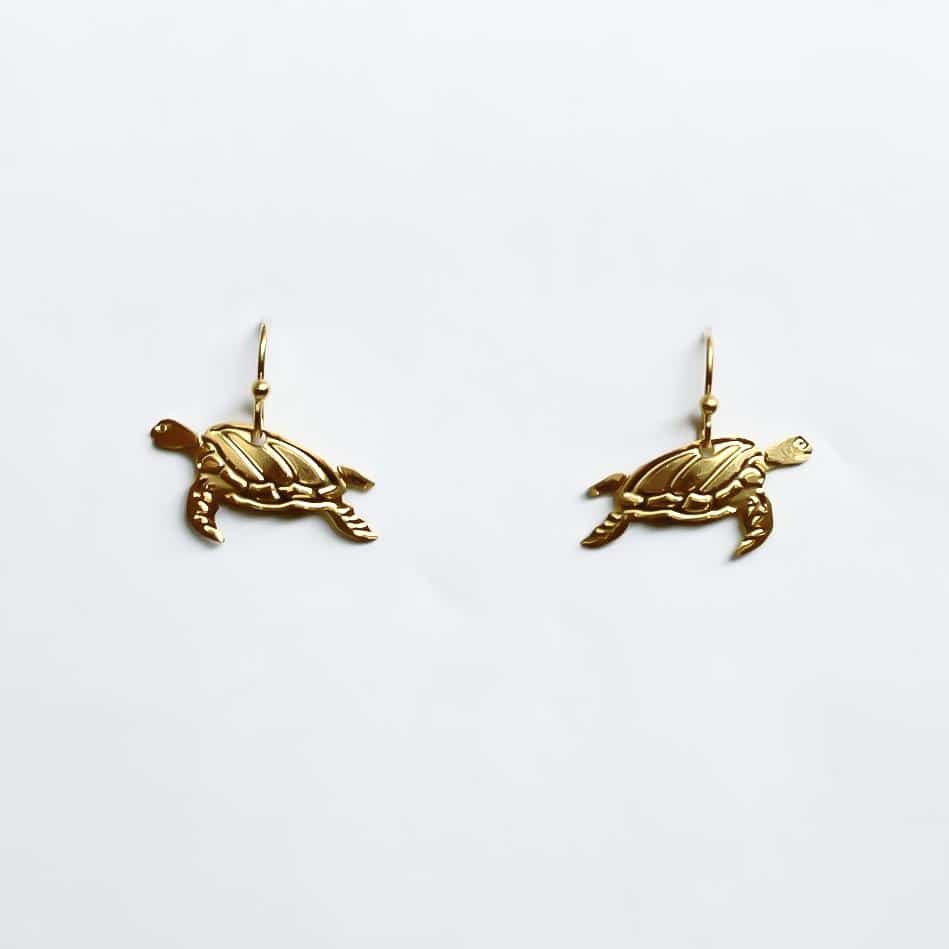 Swimming Turtle Earrings