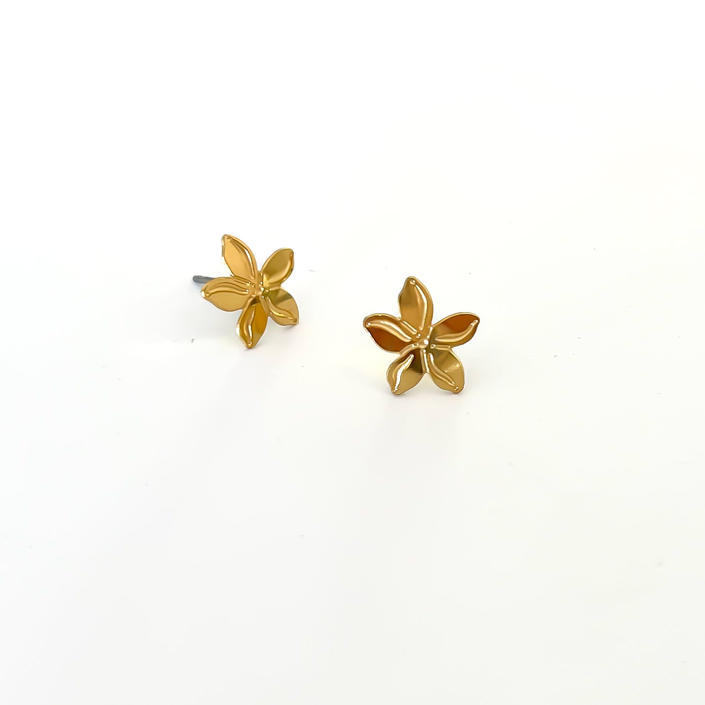 Tiny Plumeria Earrings