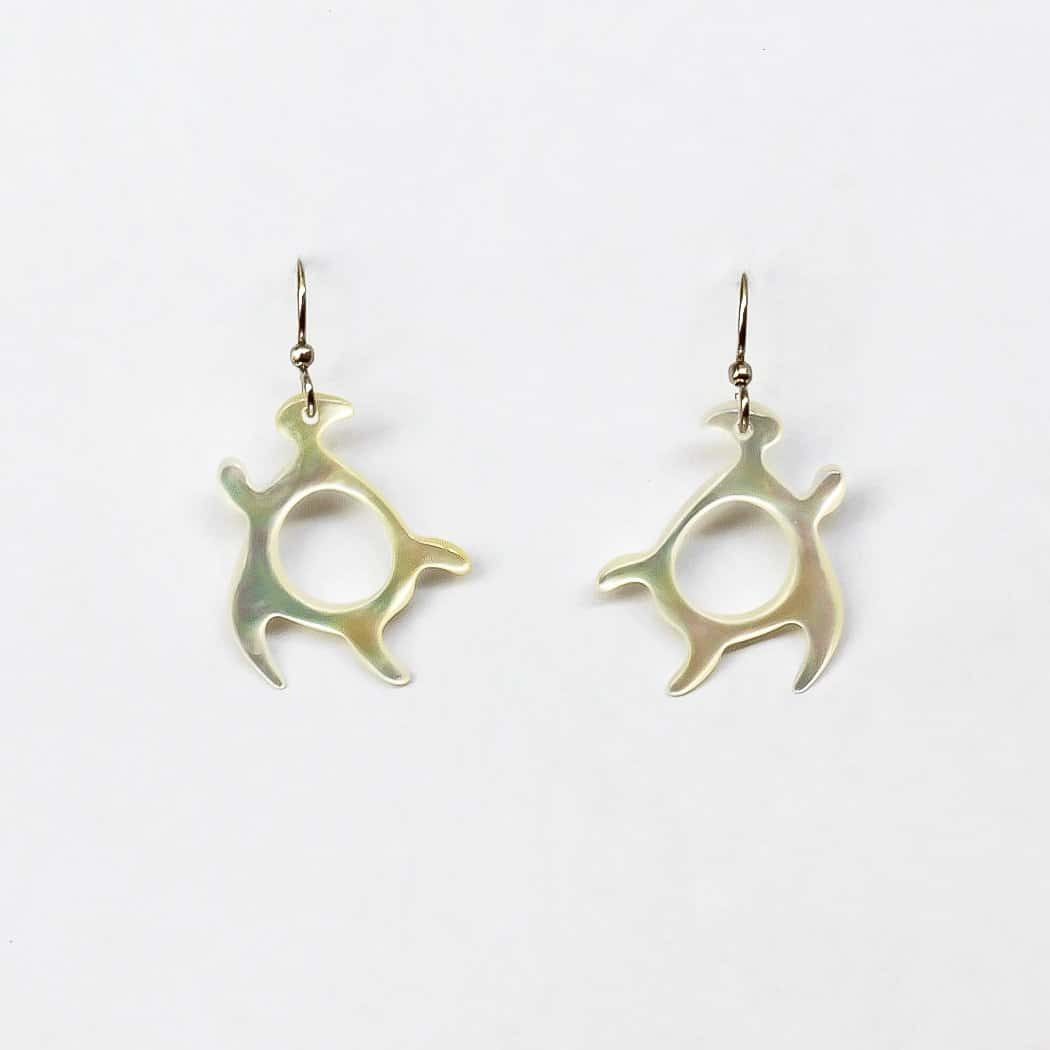 Carved Turtle Earrings
