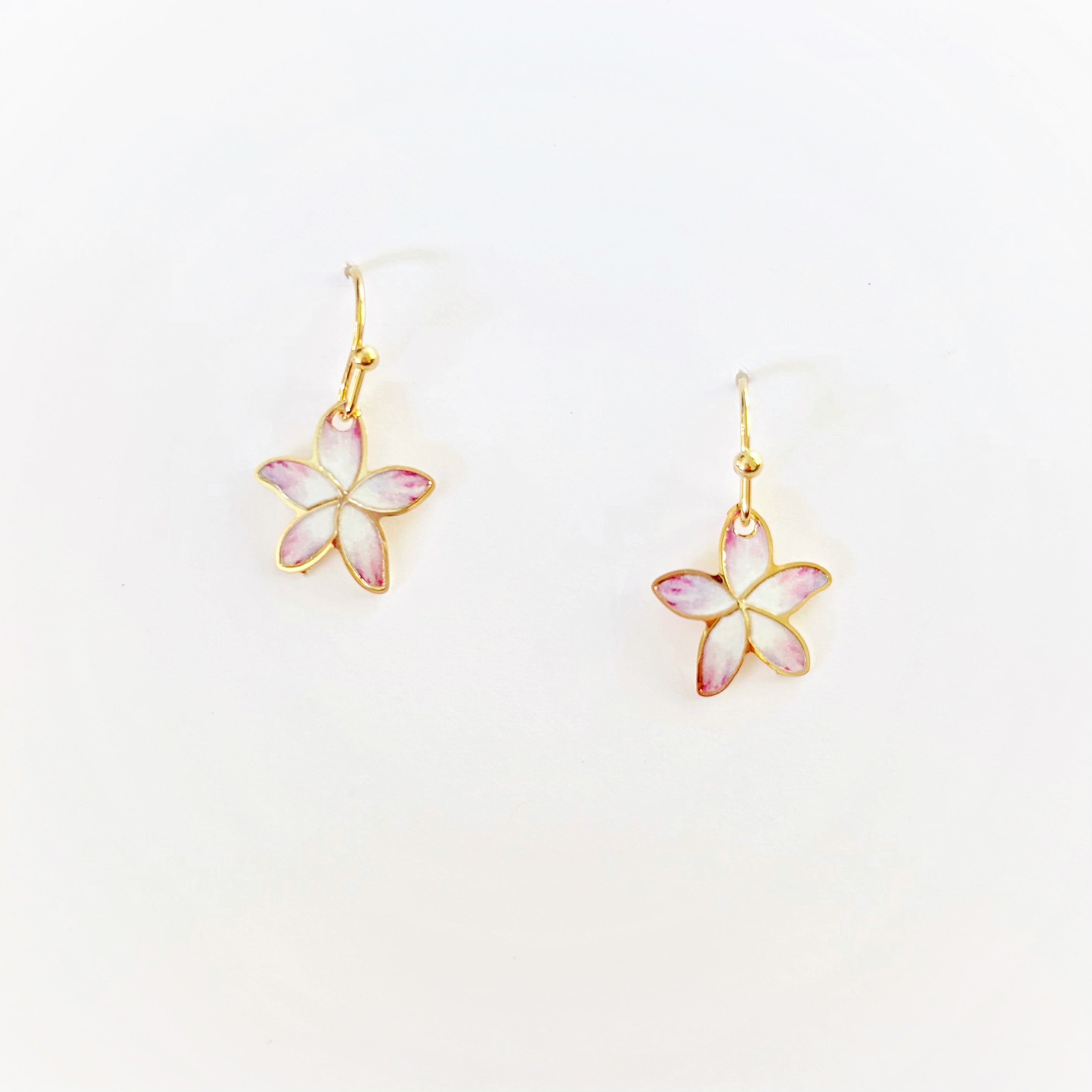 Dainty Plumeria Hues Earrings