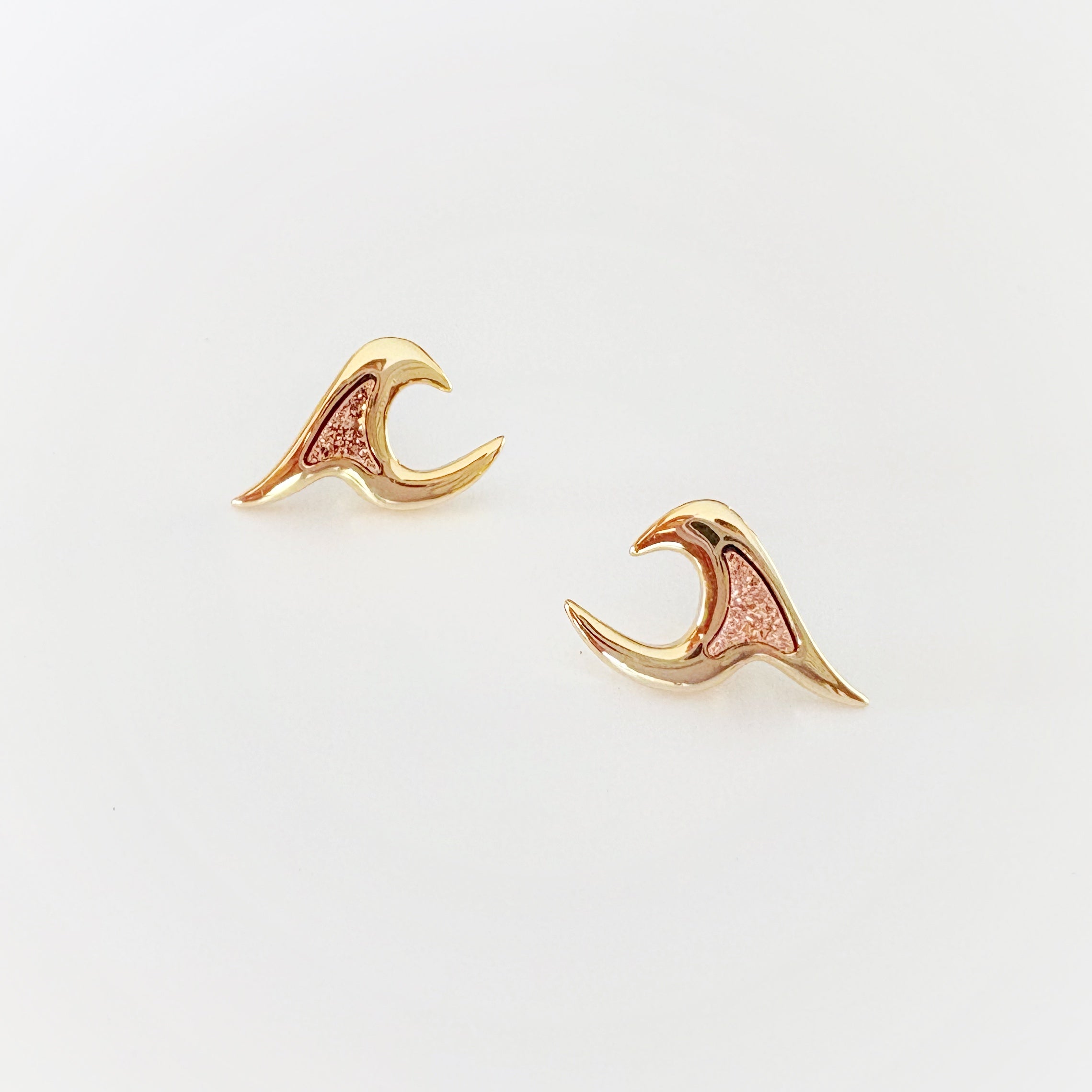 Druzy Stone Wave Earrings