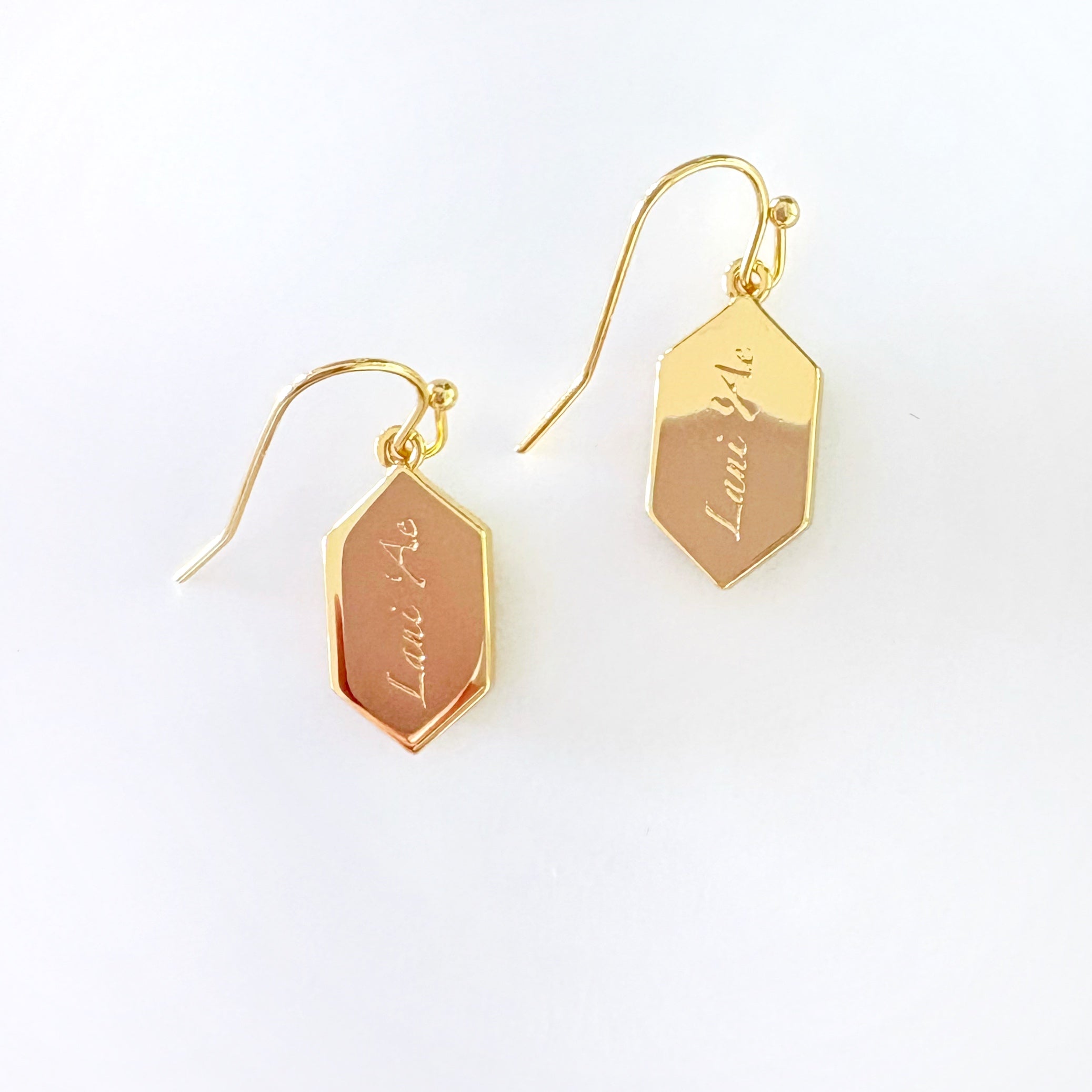 Druzy Stone Island Hexa Earrings