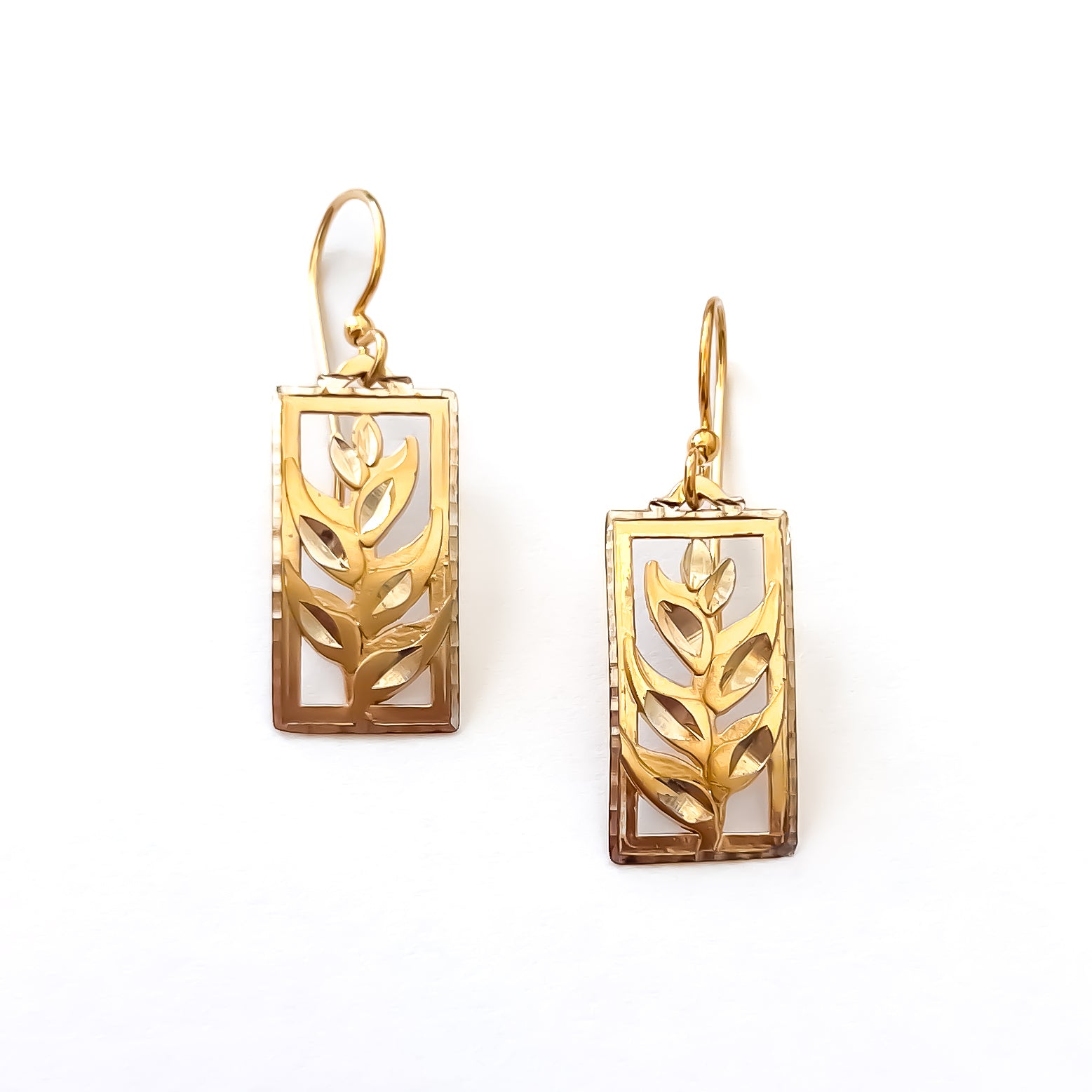 Heliconia Gold Earrings