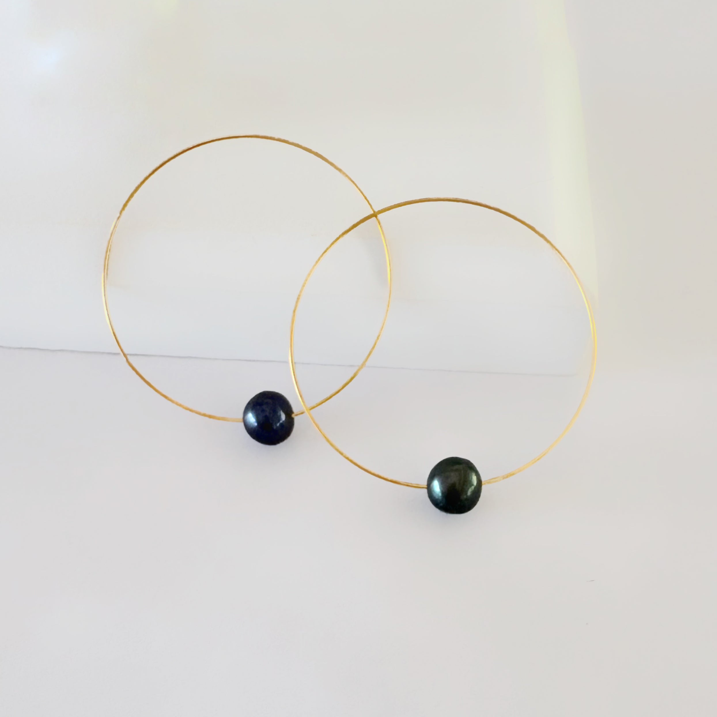 Gold Hula Hoop Earrings