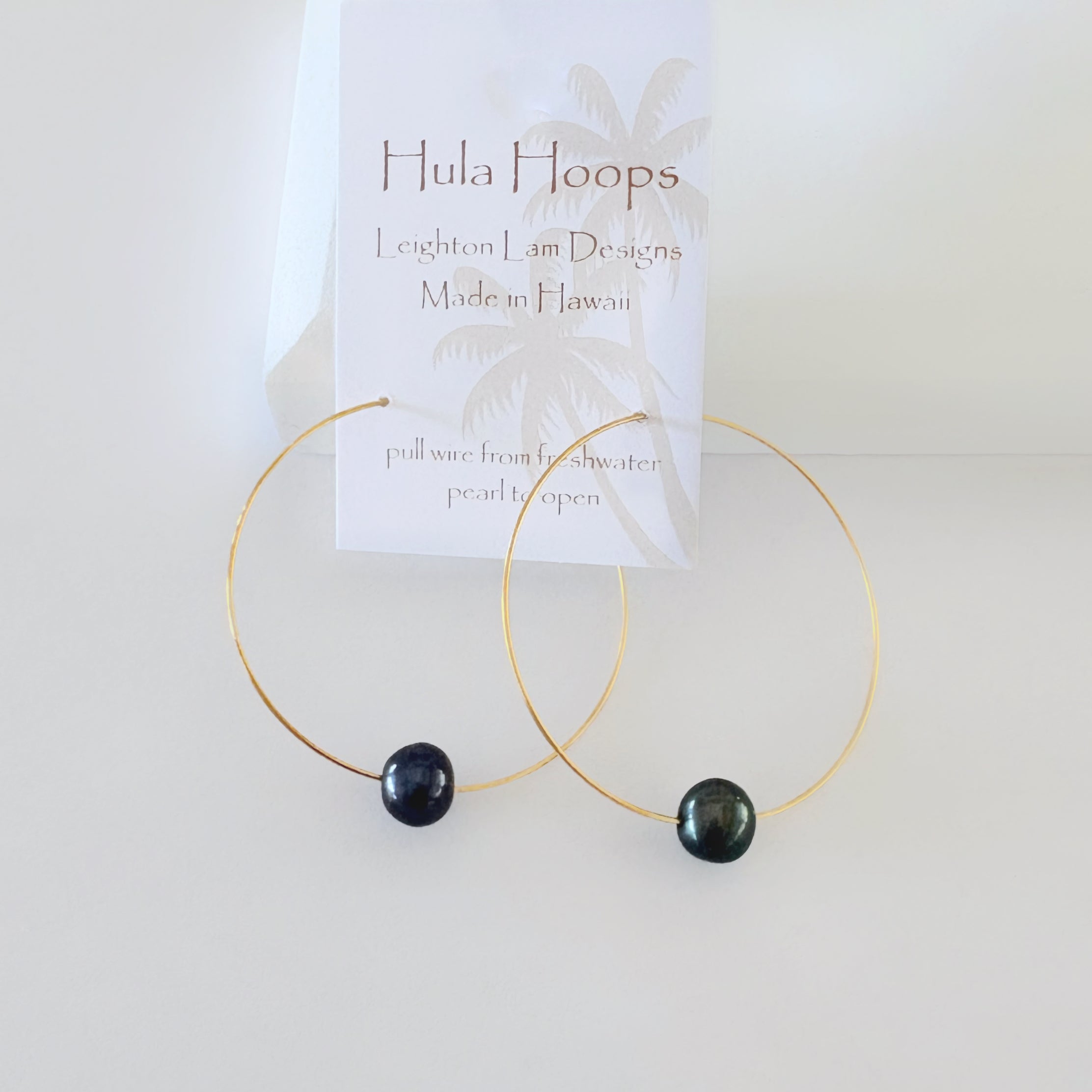 Gold Hula Hoop Earrings
