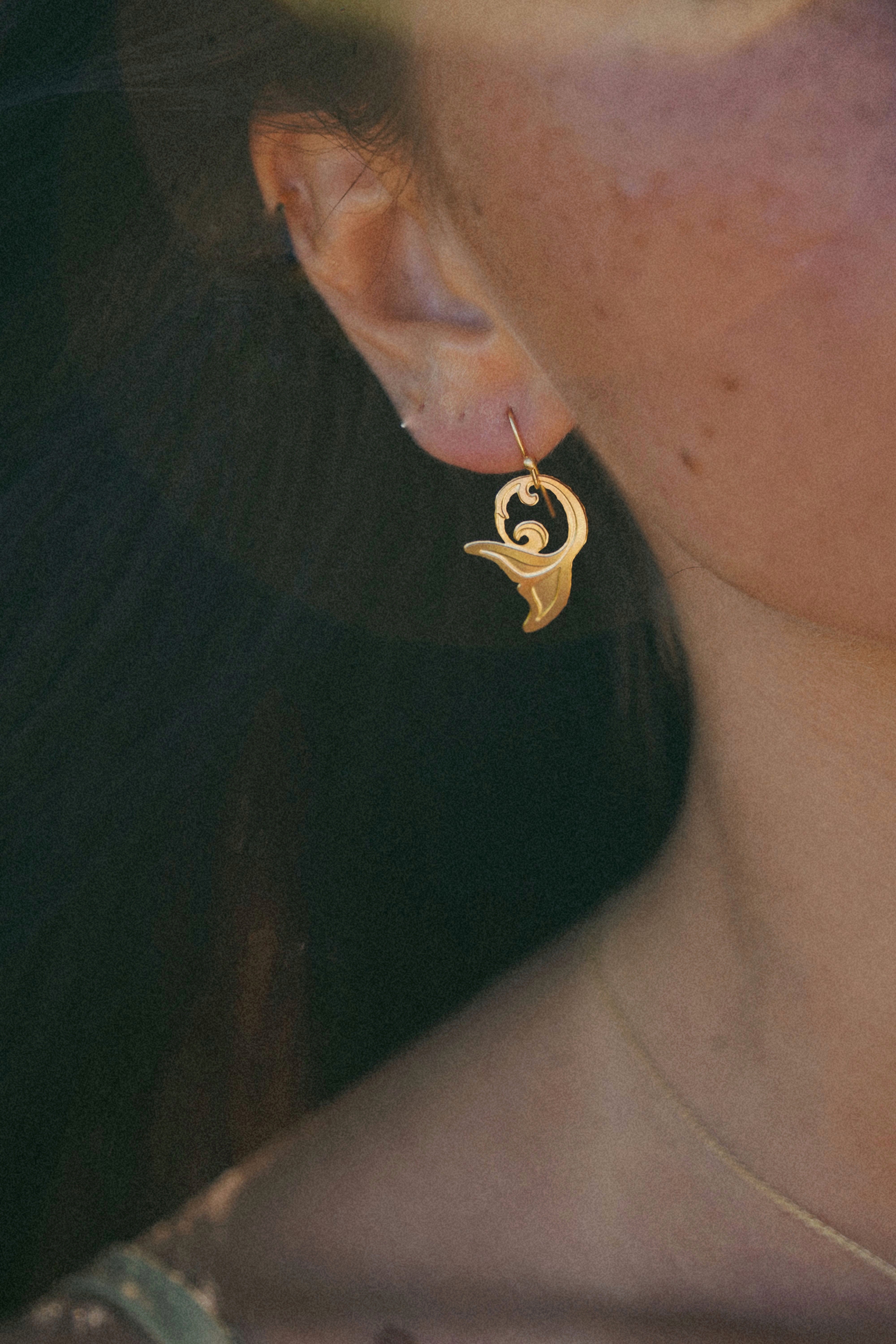 Whale Tail Earrings