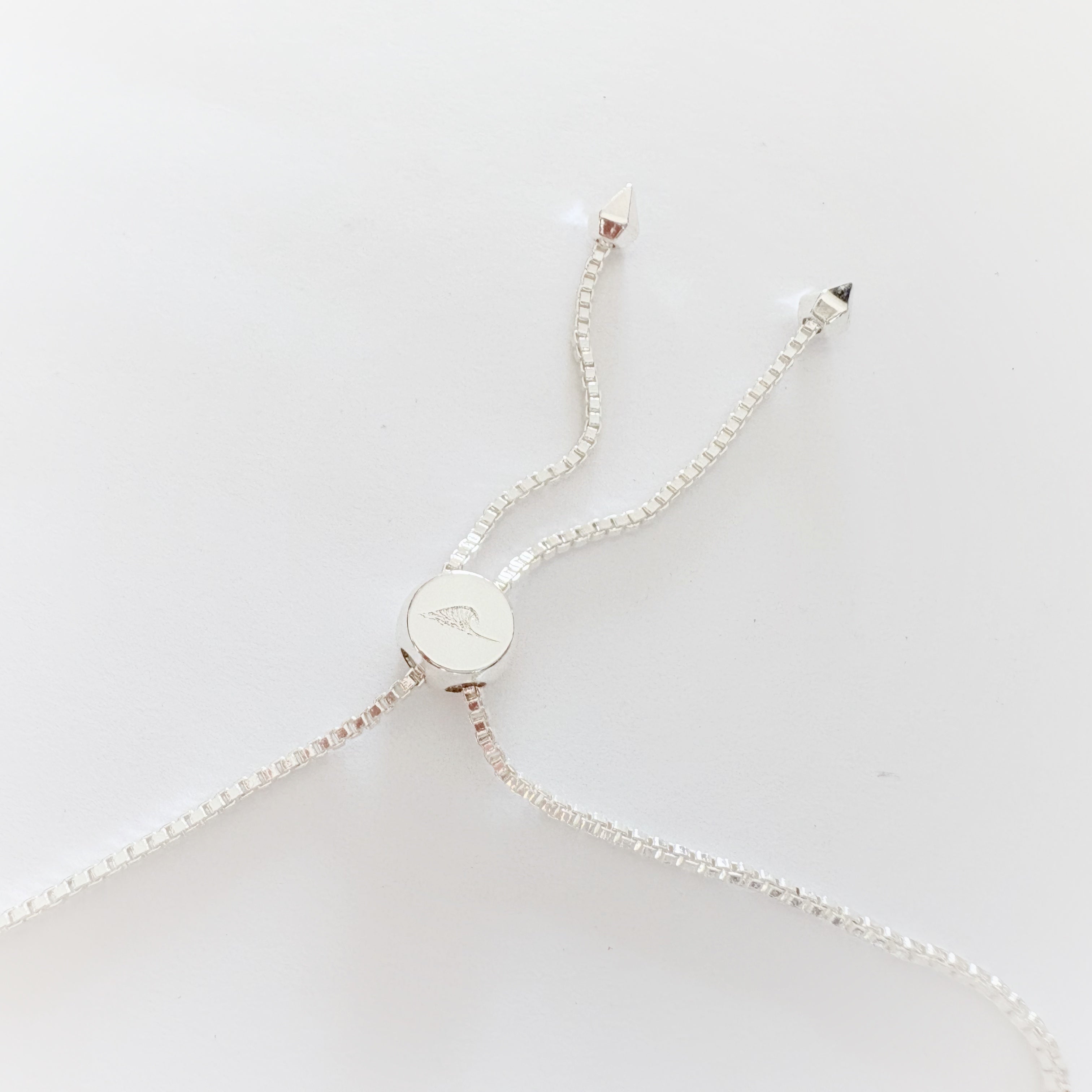 Freshwater Pearl + Silver Slider Bracelet