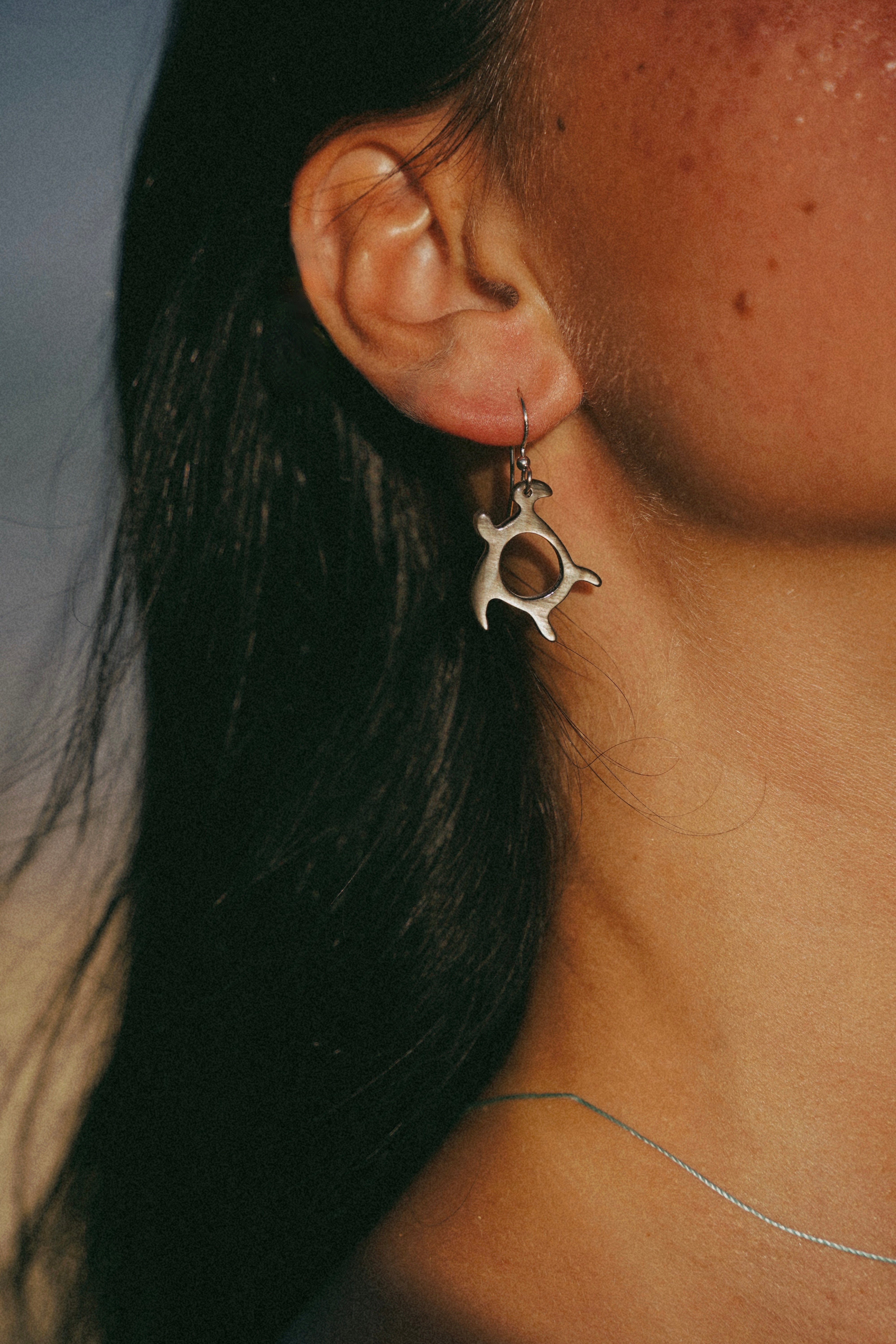 Carved Turtle Earrings