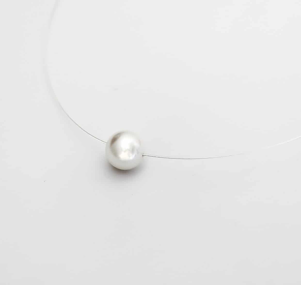 Pearl Necklace - Silver