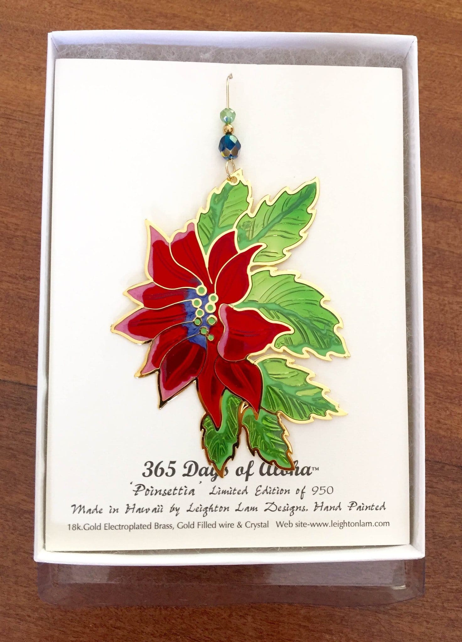 Poinsettia Ornament