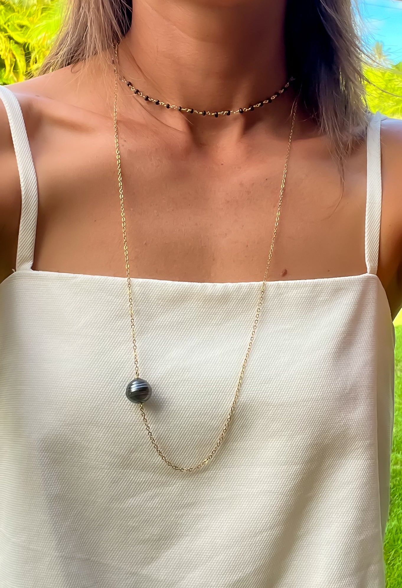 Motu Tahitian Pearl Necklace