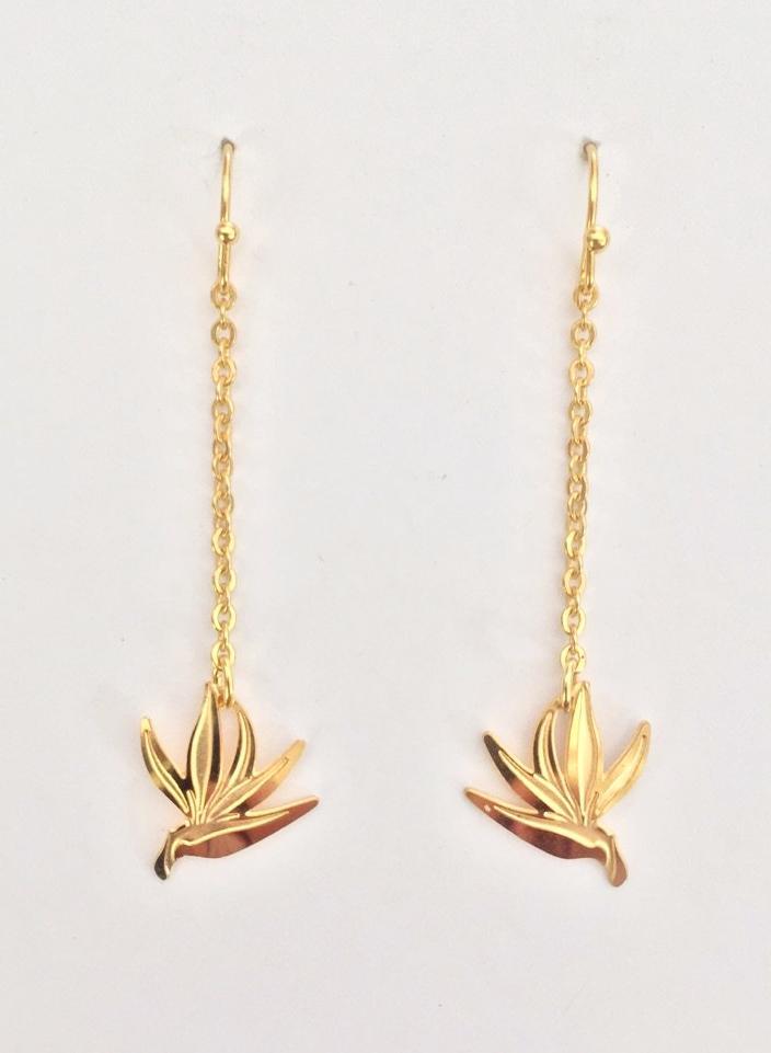 Bird of Paradise Dangle Earring